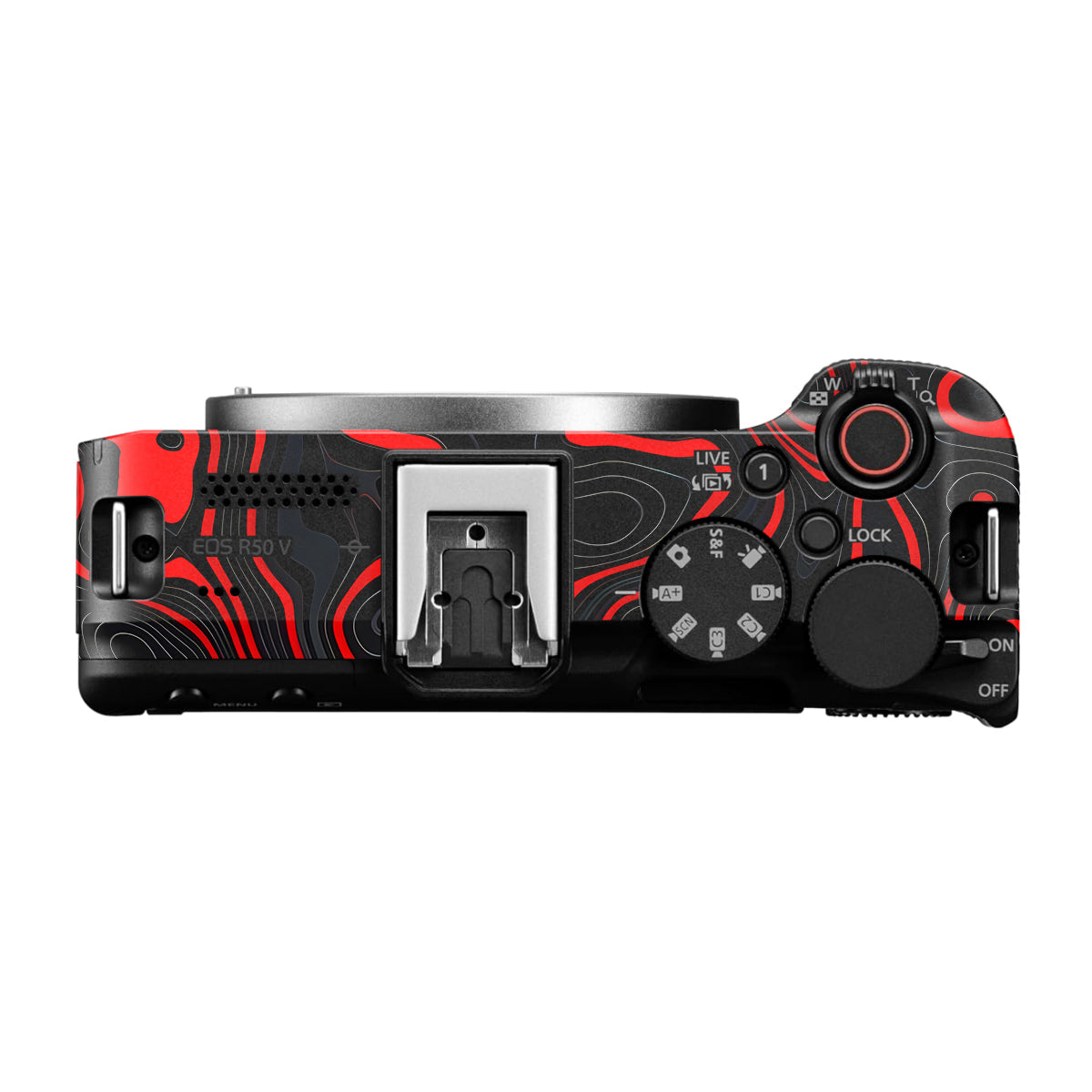 Crimson Waves Canon EOS R50V Camera Skin