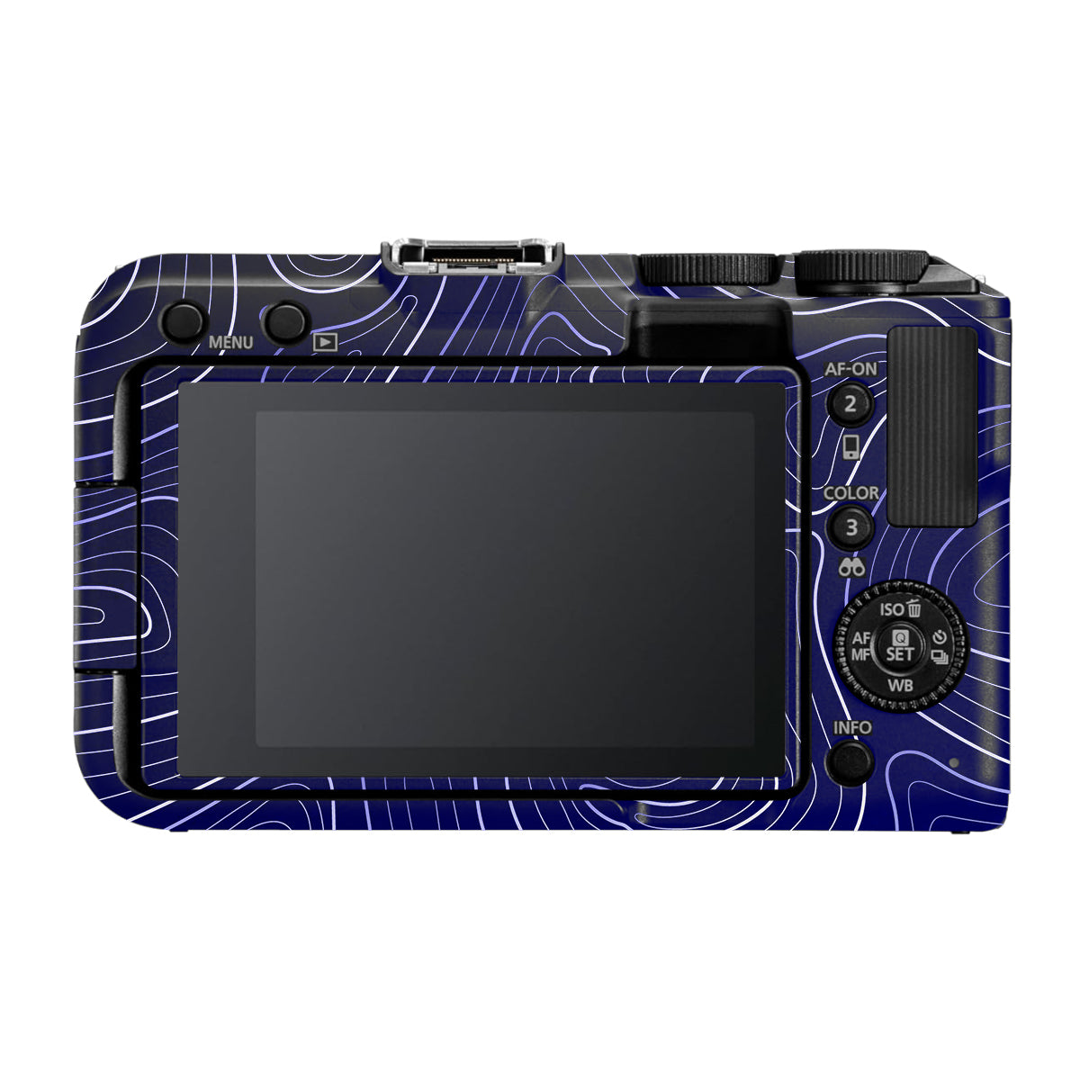 Deep Blue Contour Canon EOS R50V Camera Skin