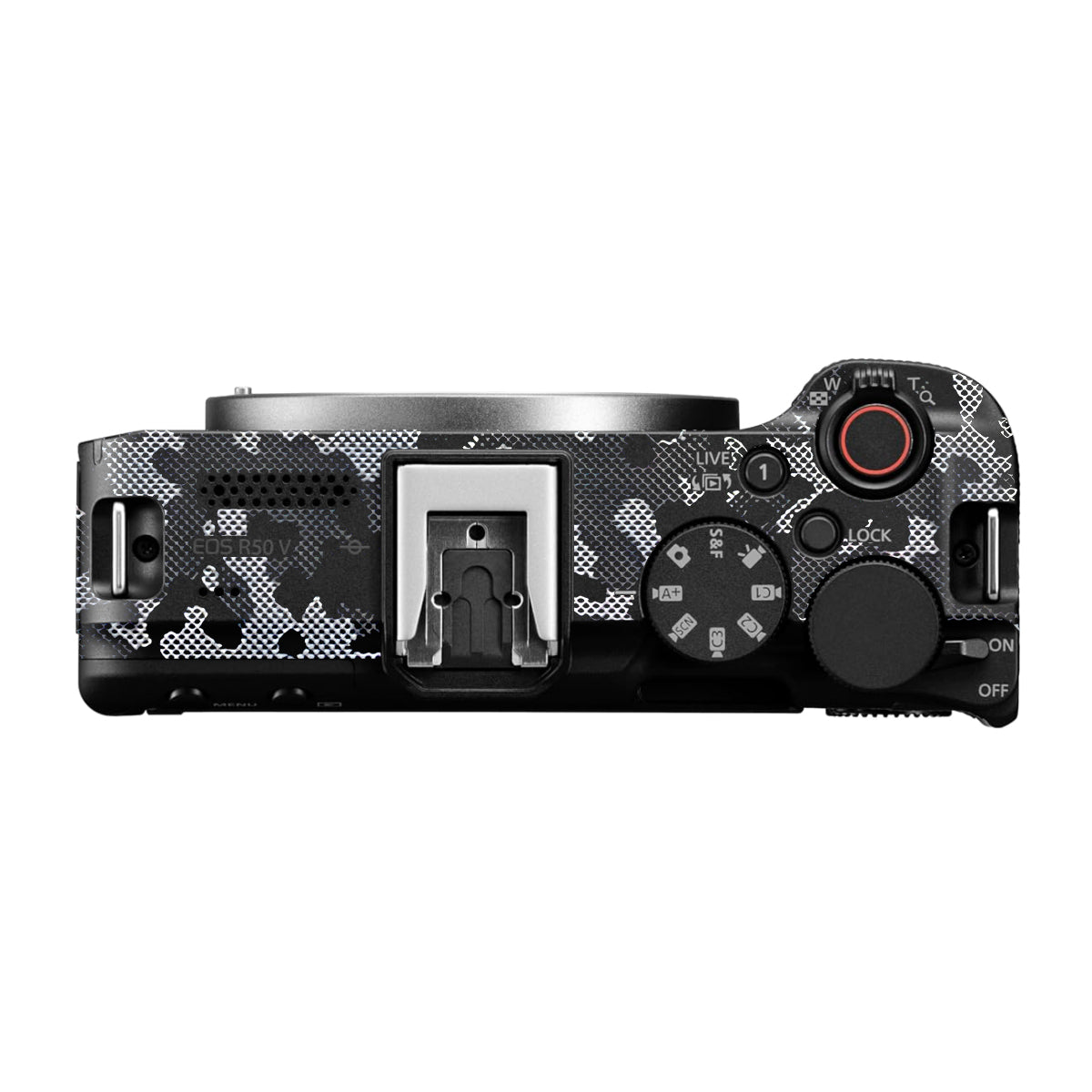 Stealth Grey Camo Canon EOS R50V Camera Skin