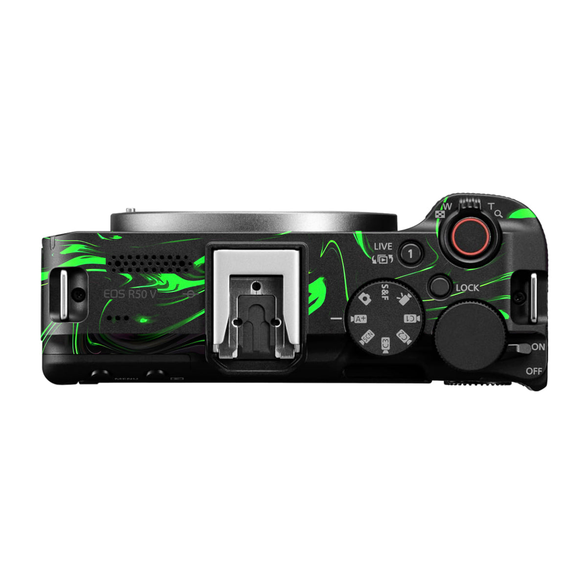 Green Liquid Pattern Canon EOS R50V Camera Skin