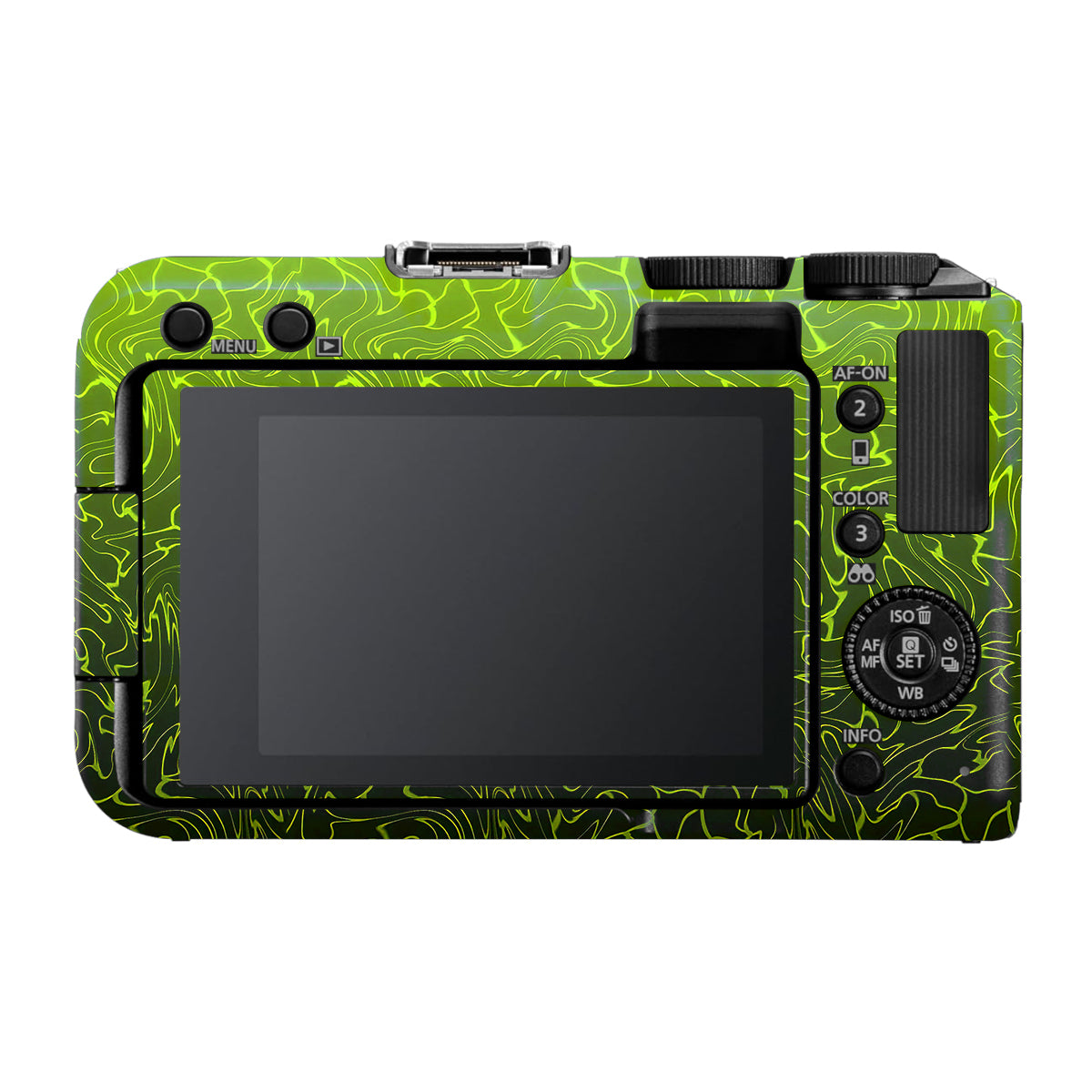Lime Yellow to Black Gradient Canon EOS R50V Camera Skin