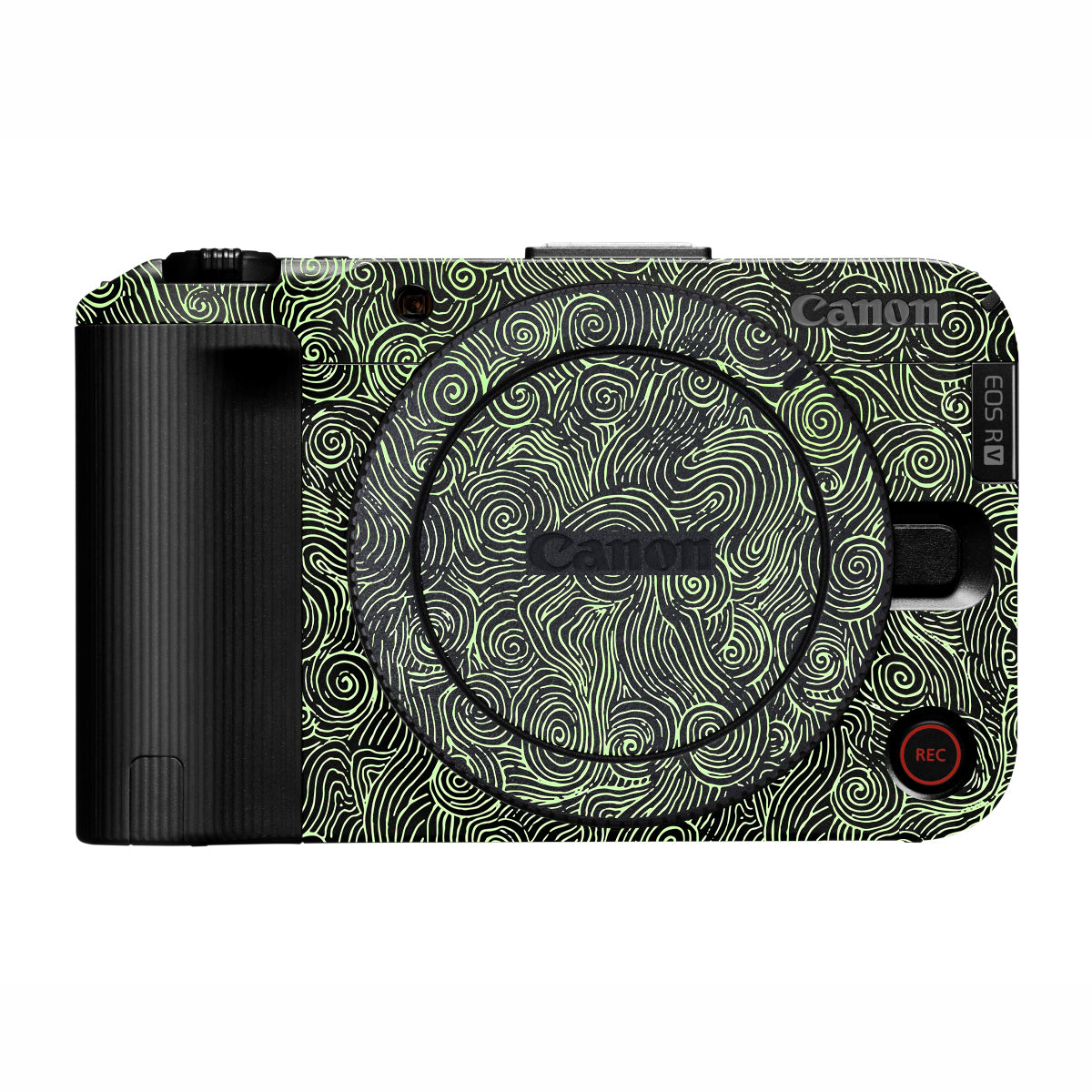 Green Spirals Canon EOS R50V Camera Skin