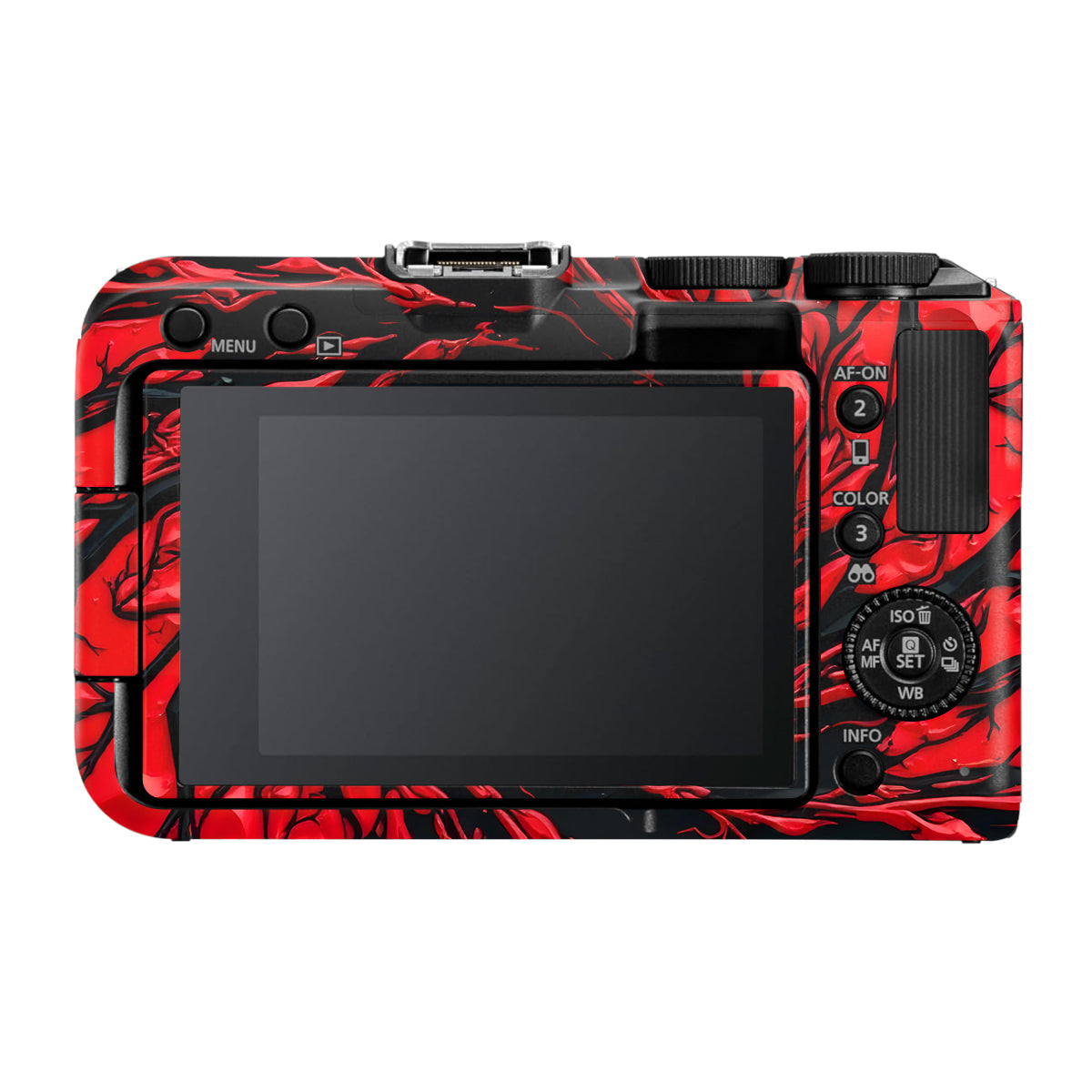 Venom Red Canon EOS R50V Camera Skin