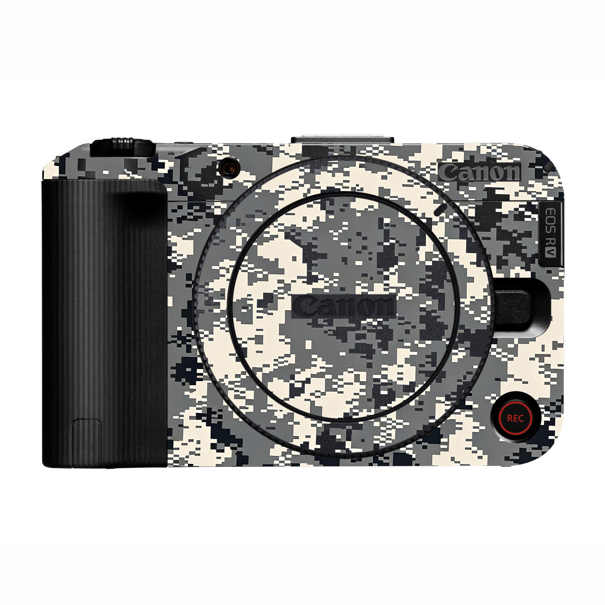 Grey Black Pixel Canon EOS R50V Camera Skin