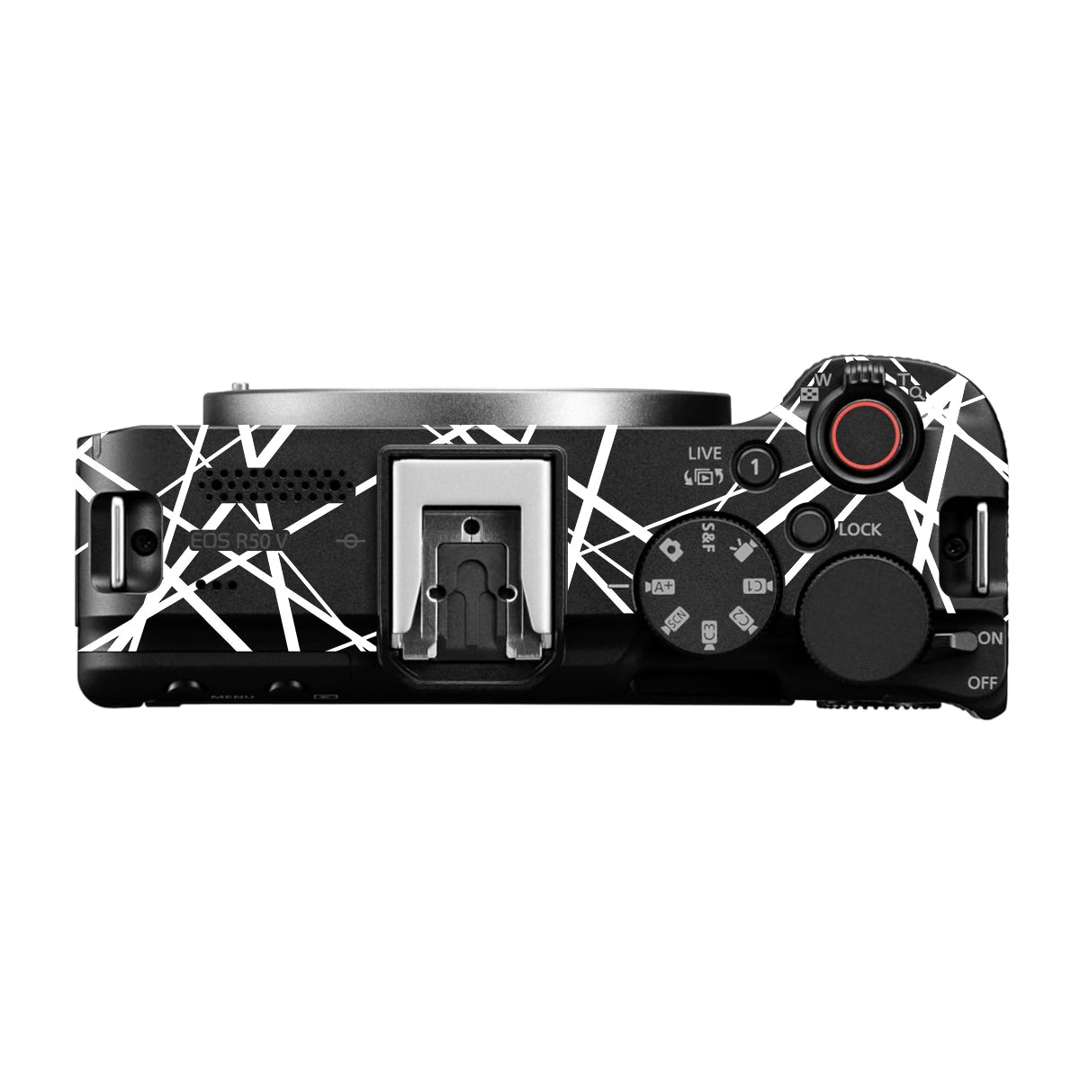 Mono Grid Canon EOS R50V Camera Skin
