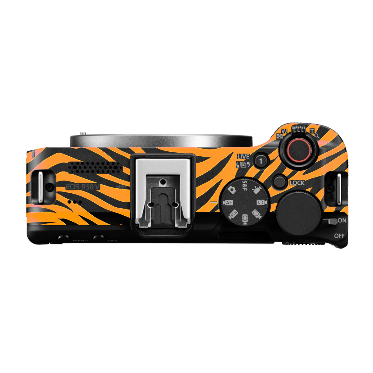 Zebra Gold Pattern Canon EOS R50V Camera Skin