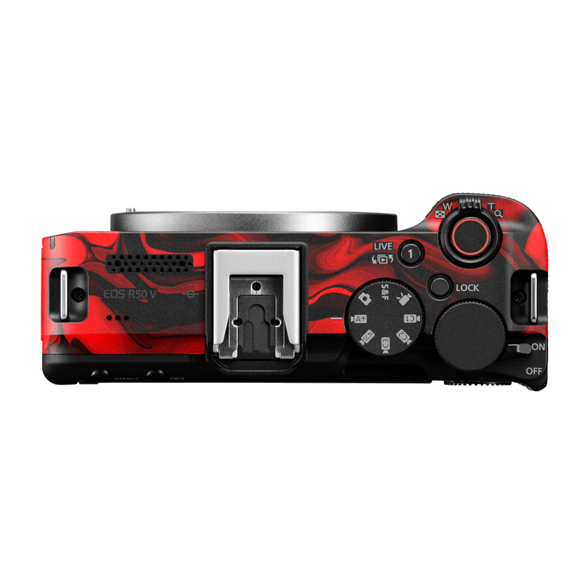 Red Lava Flow Canon EOS R50V Camera Skin