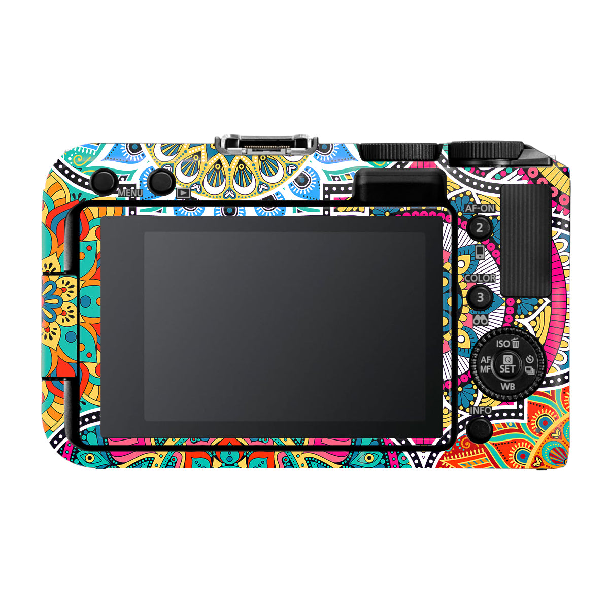 Boho Mandala Tile Pattern Canon EOS R50V Camera Skin