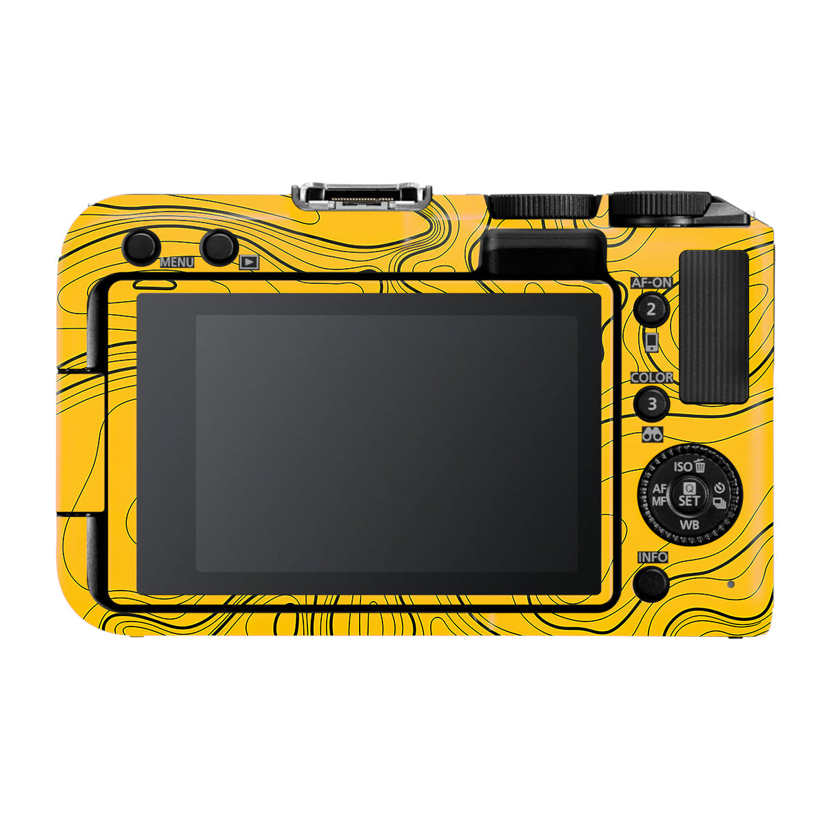 Topographic Map Pattern Canon EOS R50V Camera Skin