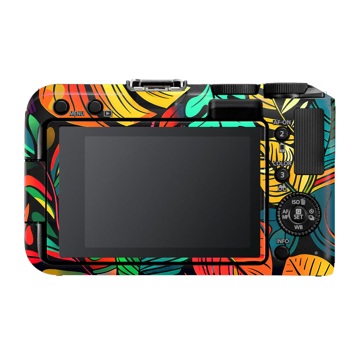 Tropical Jungle Leaves Canon EOS R50V Camera Skin