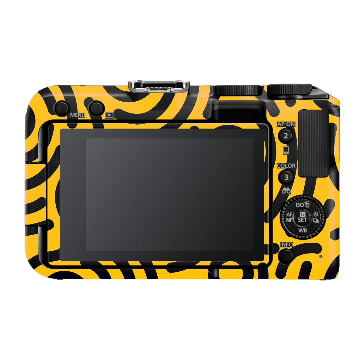 Minimal Yellow Wave Canon EOS R50V Camera Skin