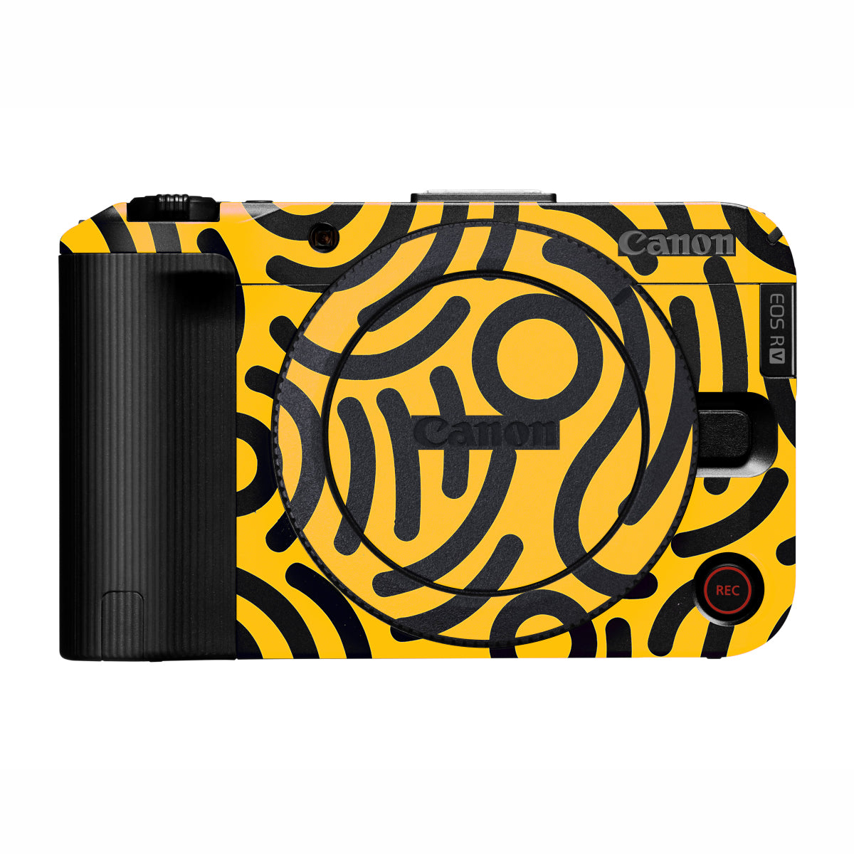 Minimal Yellow Wave Canon EOS R50V Camera Skin