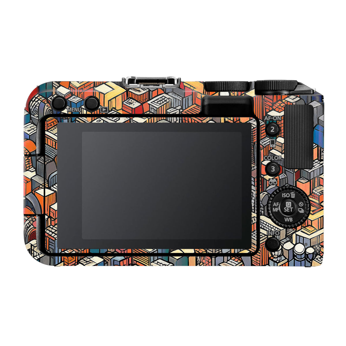 Isometric Cityscape Canon EOS R50V Camera Skin