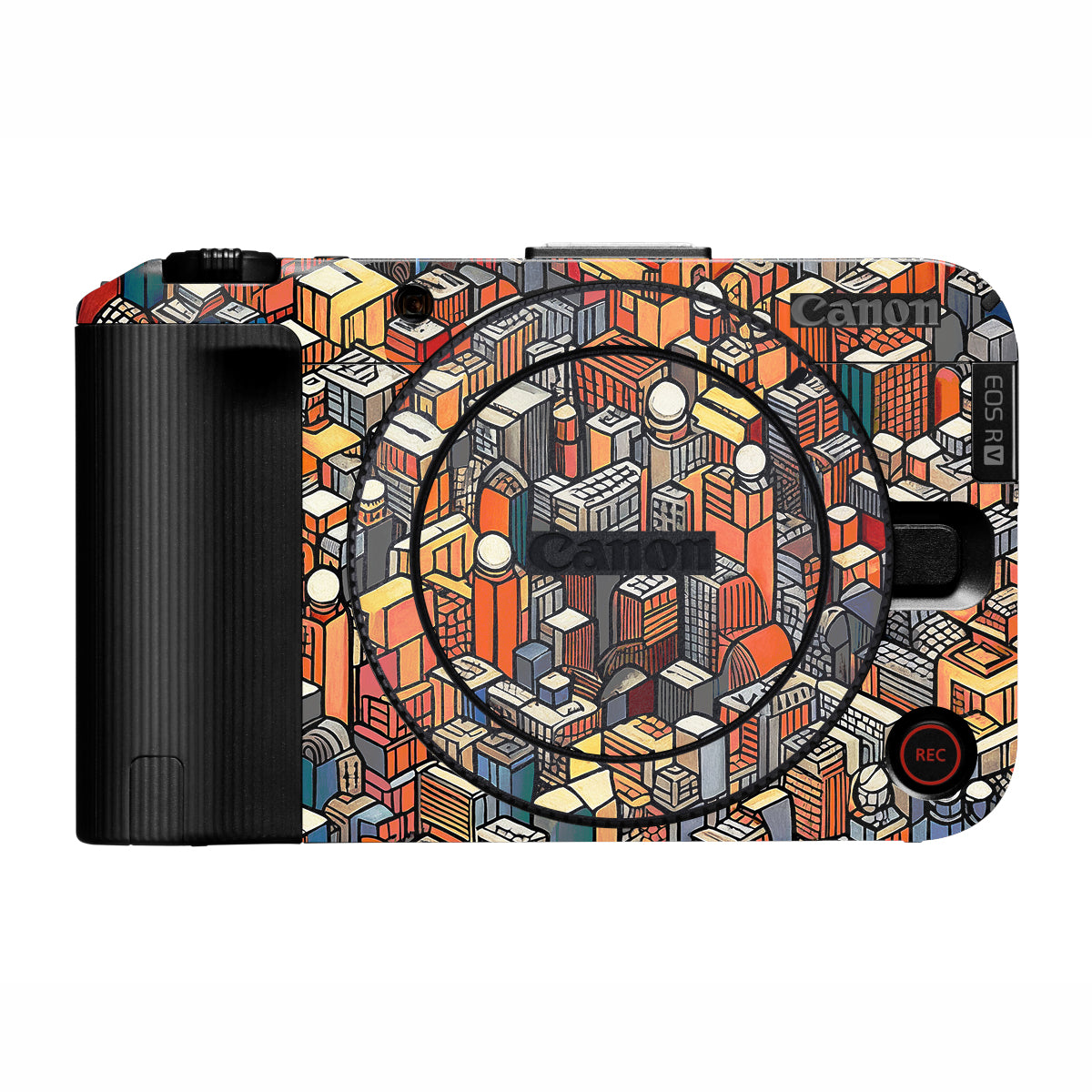 Isometric Cityscape Canon EOS R50V Camera Skin