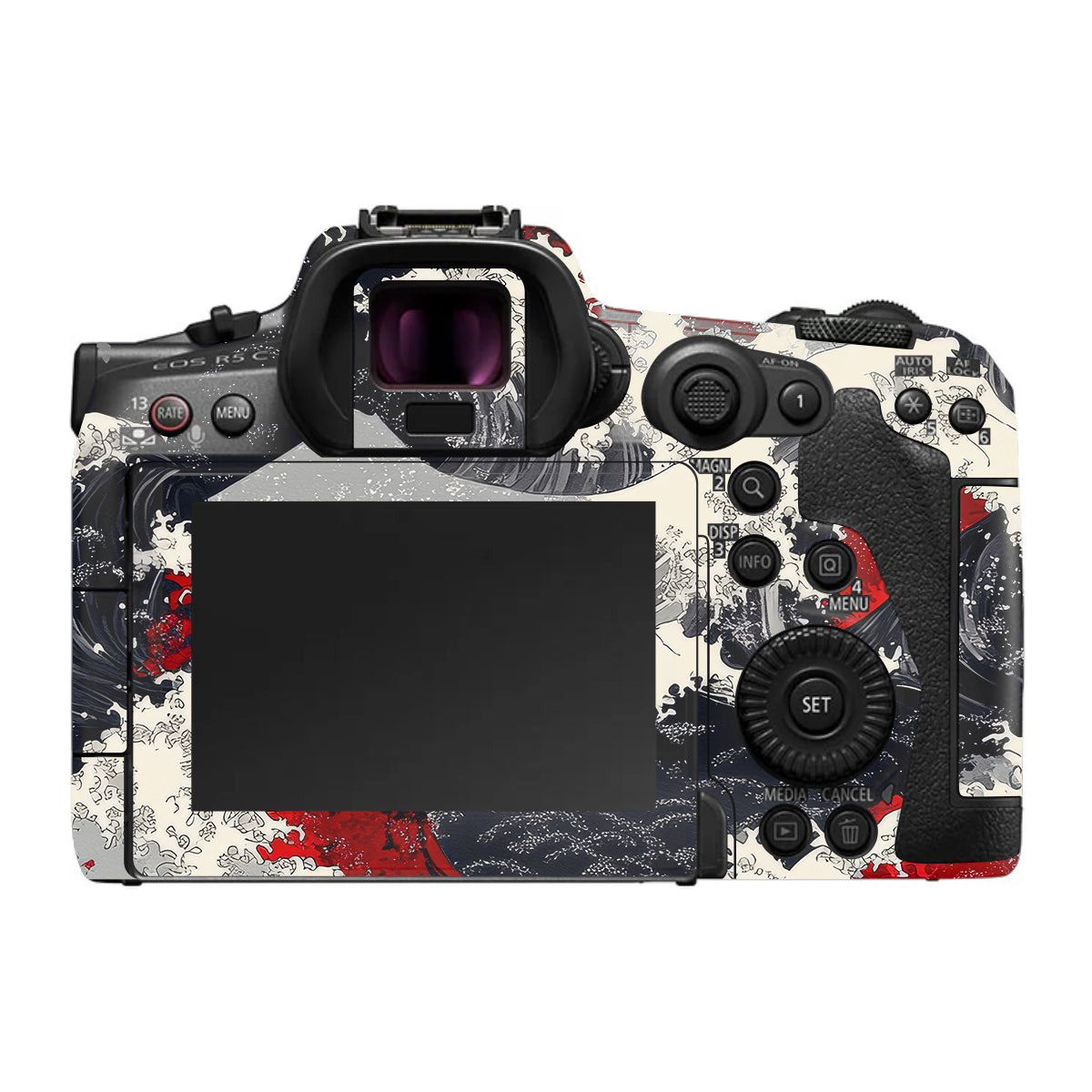 Abstract Waves Canon EOS R5 C Camera Skin