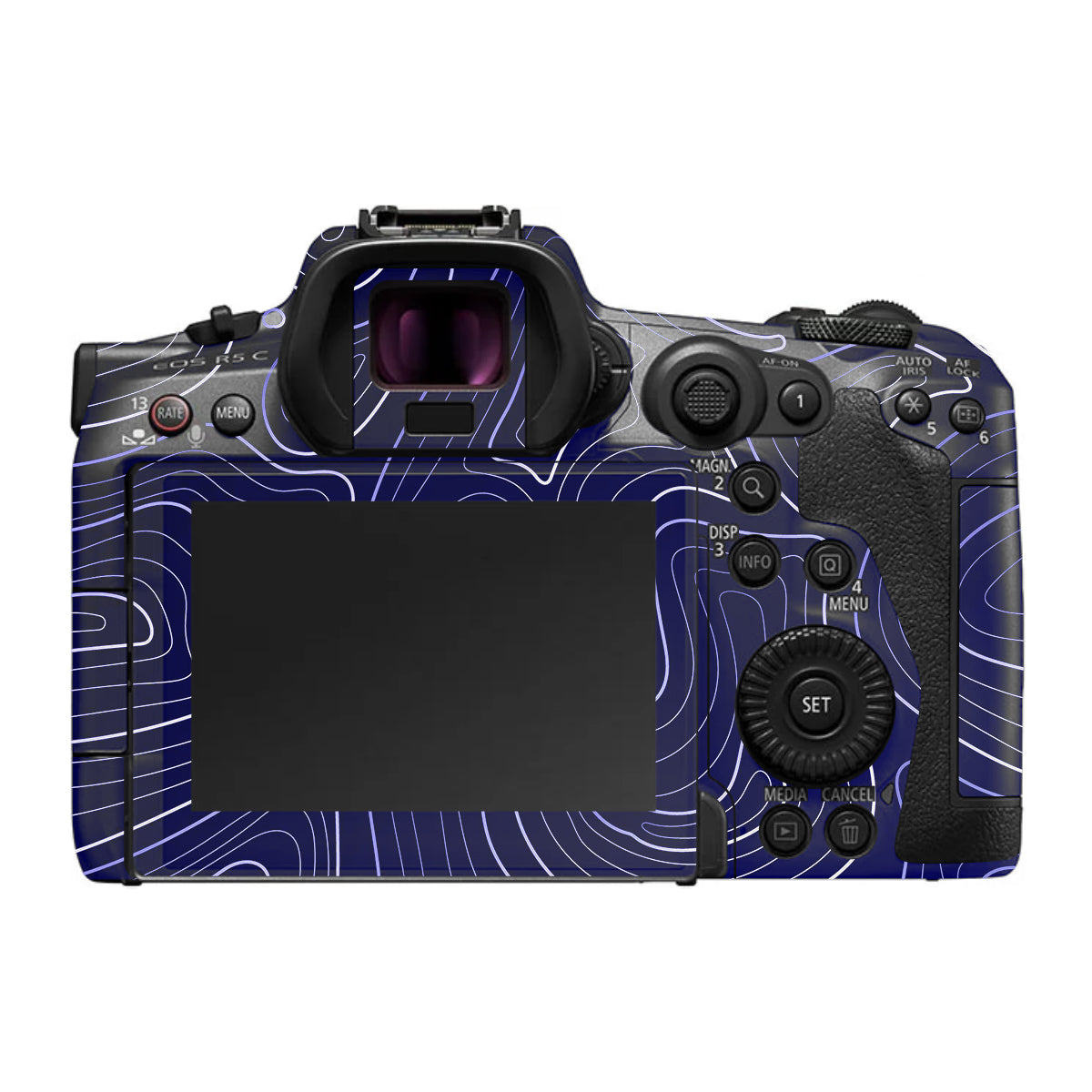 Deep Blue Contour Canon EOS R5 C Camera Skin