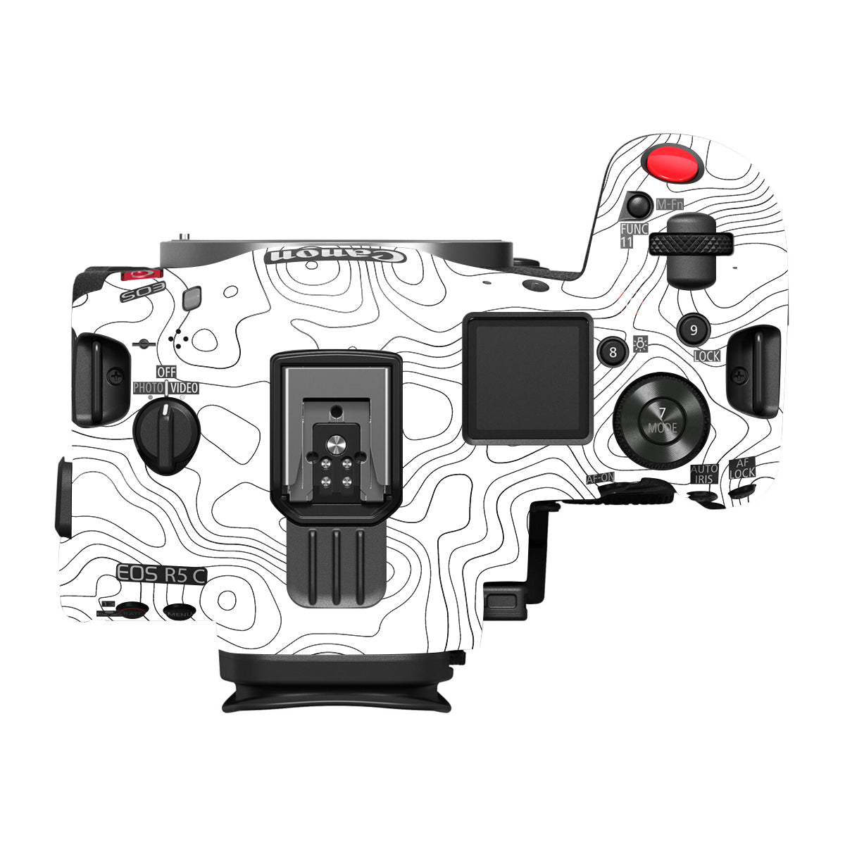White Contour Design Canon EOS R5 C Camera Skin