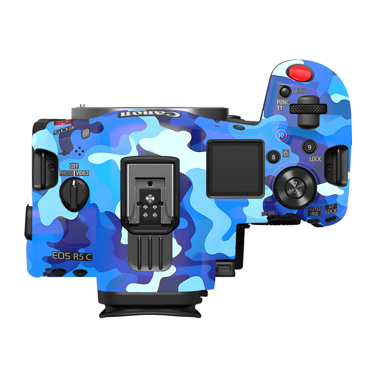 Arctic Blue Camo Pattern Canon EOS R5 C Camera Skin