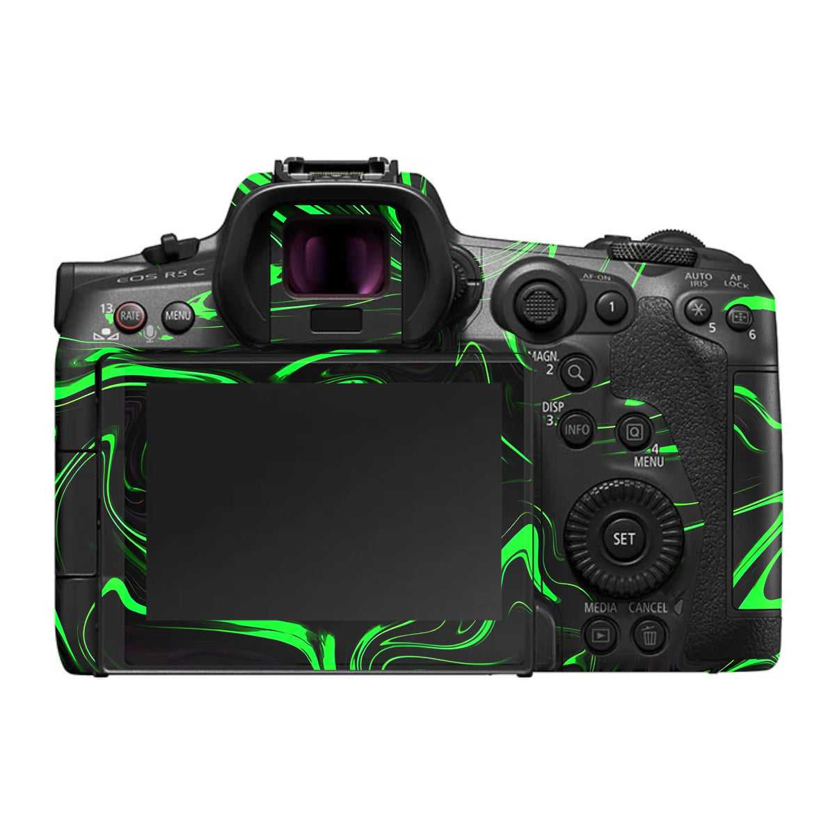 Green Liquid Pattern Canon EOS R5 C Camera Skin