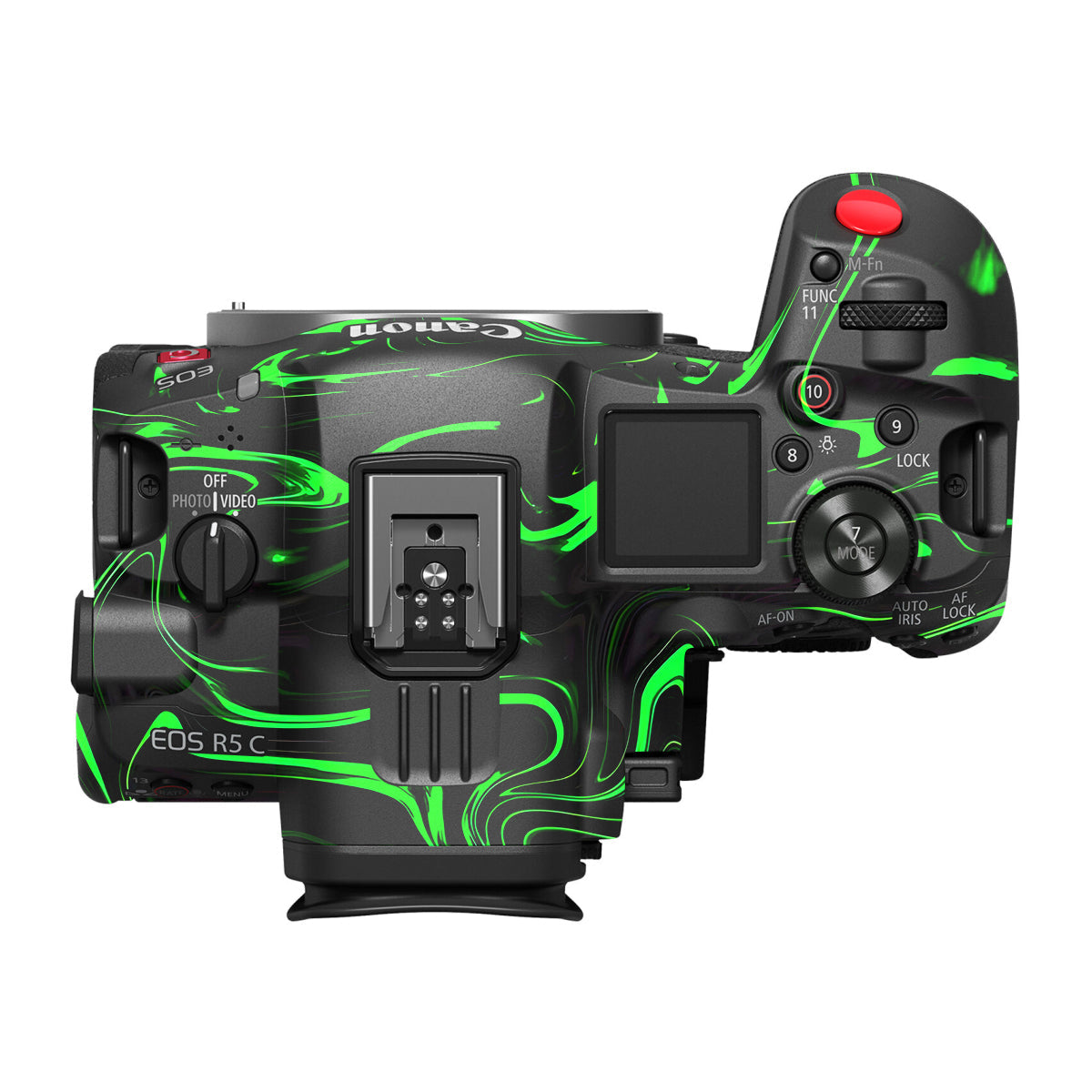 Green Liquid Pattern Canon EOS R5 C Camera Skin