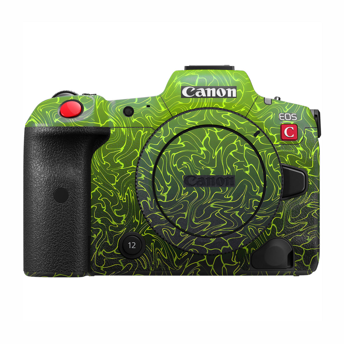 Lime Yellow to Black Gradient Canon EOS R5 C Camera Skin