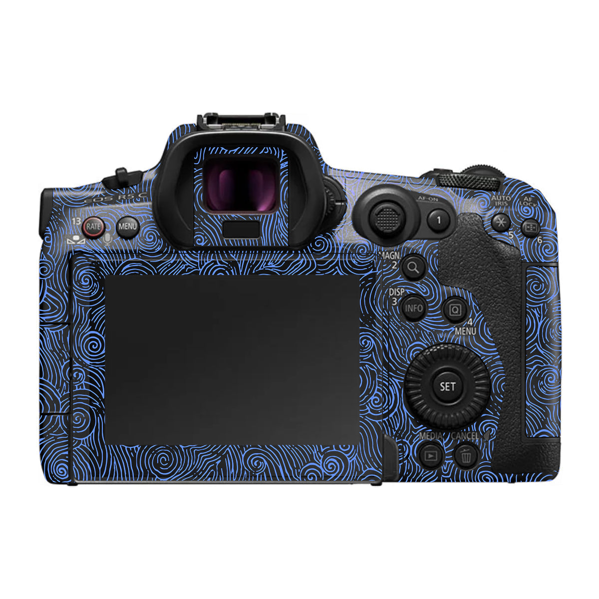 Blue Spirals Canon EOS R5 C Camera Skin