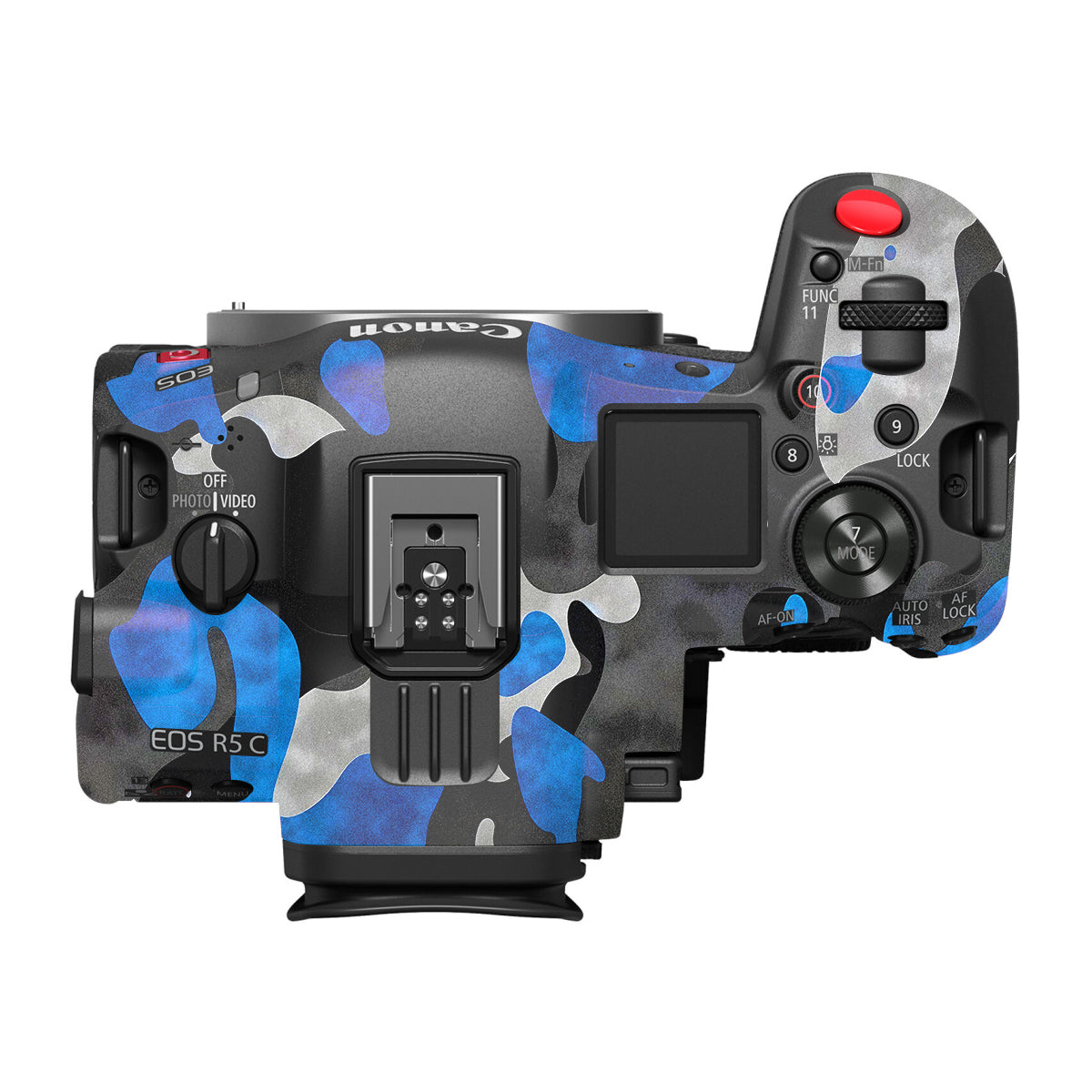 Blue Grey Camo Canon EOS R5 C Camera Skin