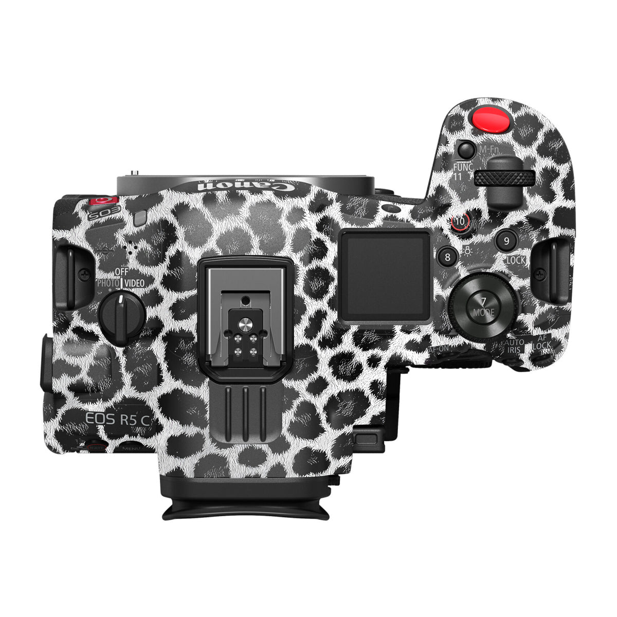 Snow Leopard Spots Canon EOS R5 C Camera Skin