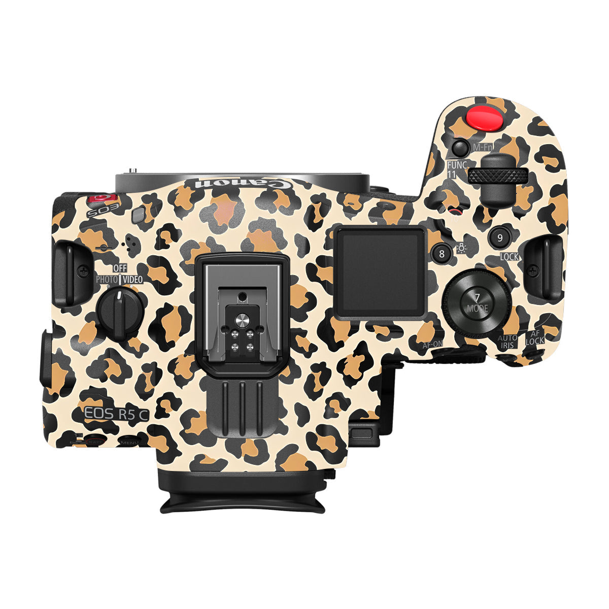 Sandy Leopard Spots Canon EOS R5 C Camera Skin