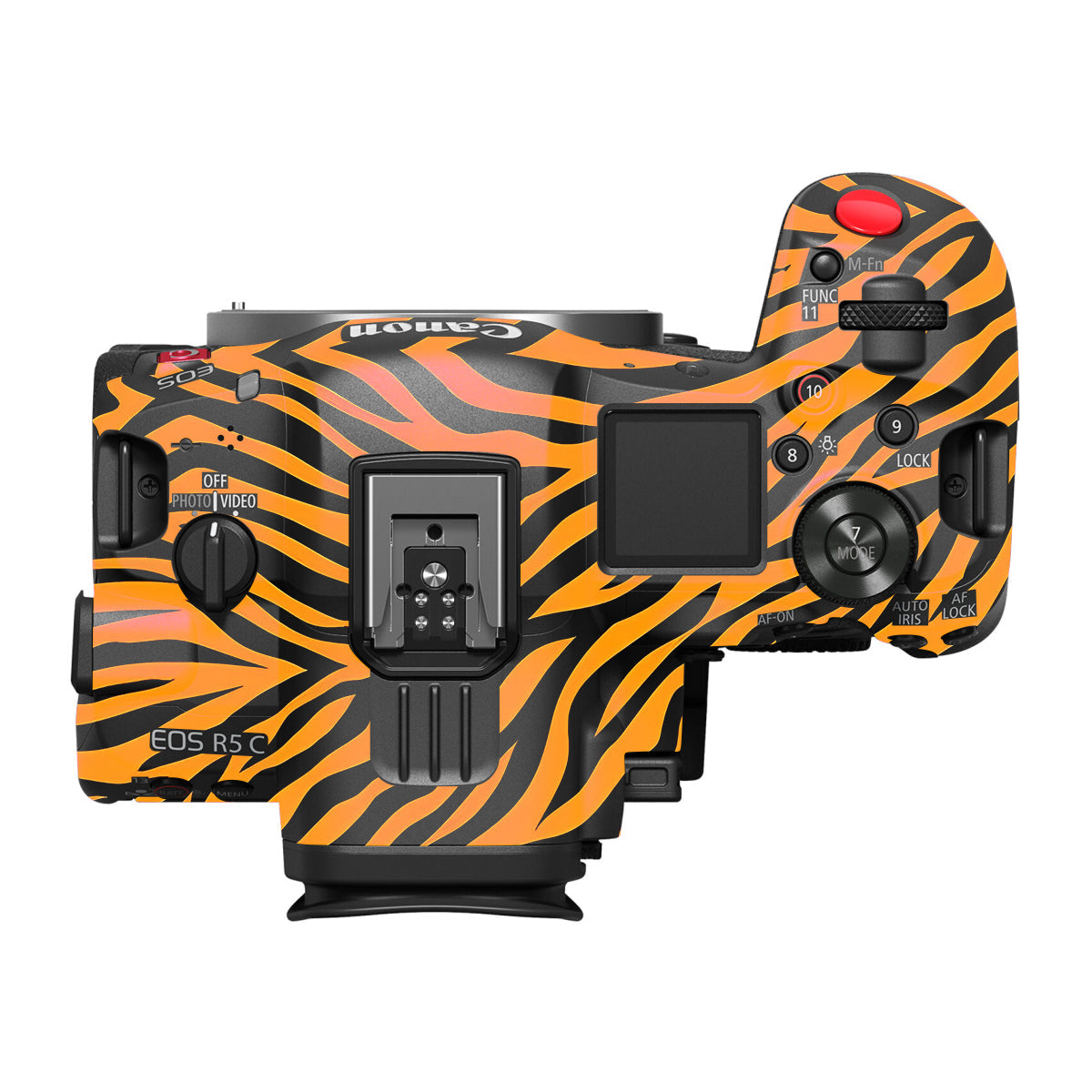 Zebra Gold Pattern Canon EOS R5 C Camera Skin