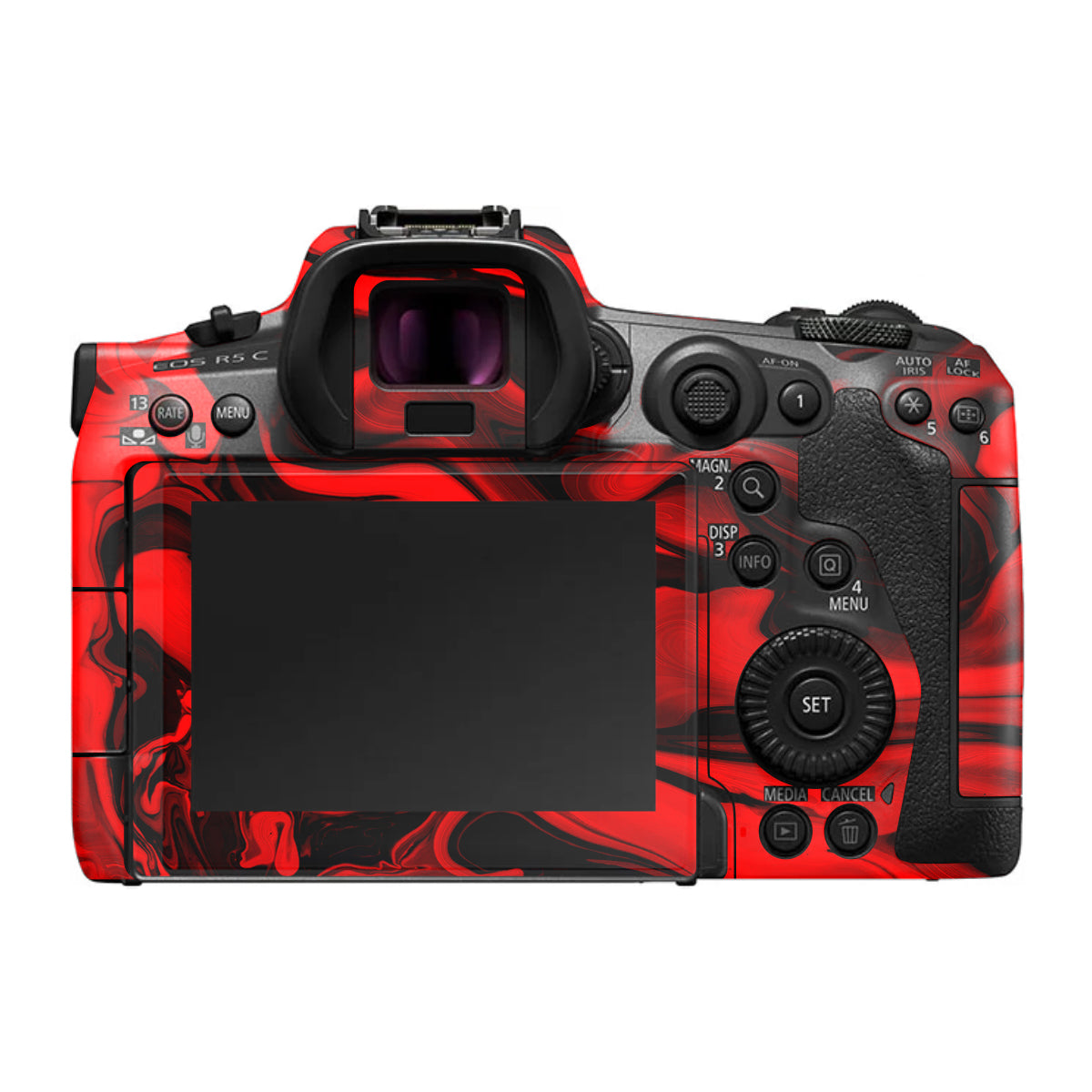 Red Lava Flow Canon EOS R5 C Camera Skin