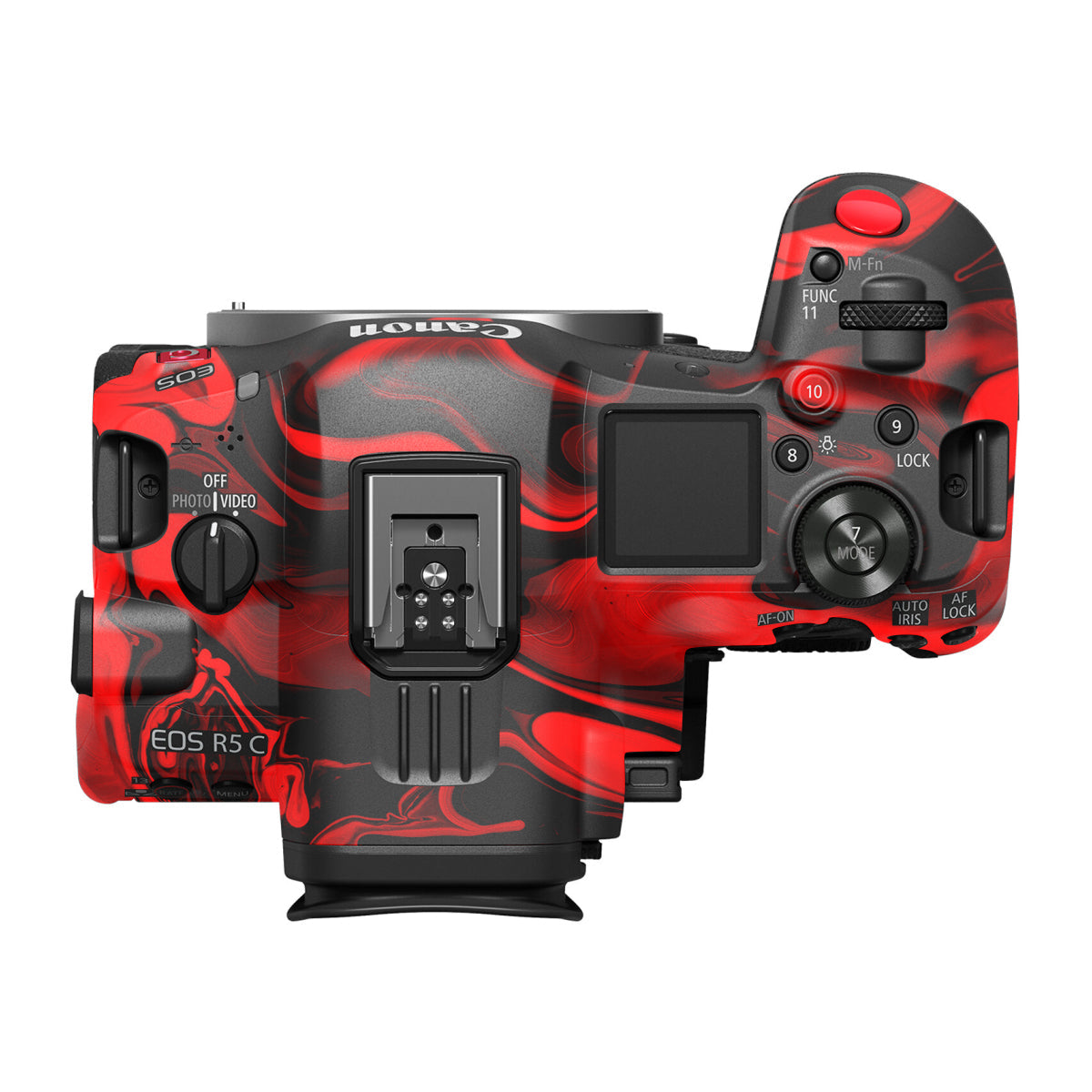 Red Lava Flow Canon EOS R5 C Camera Skin