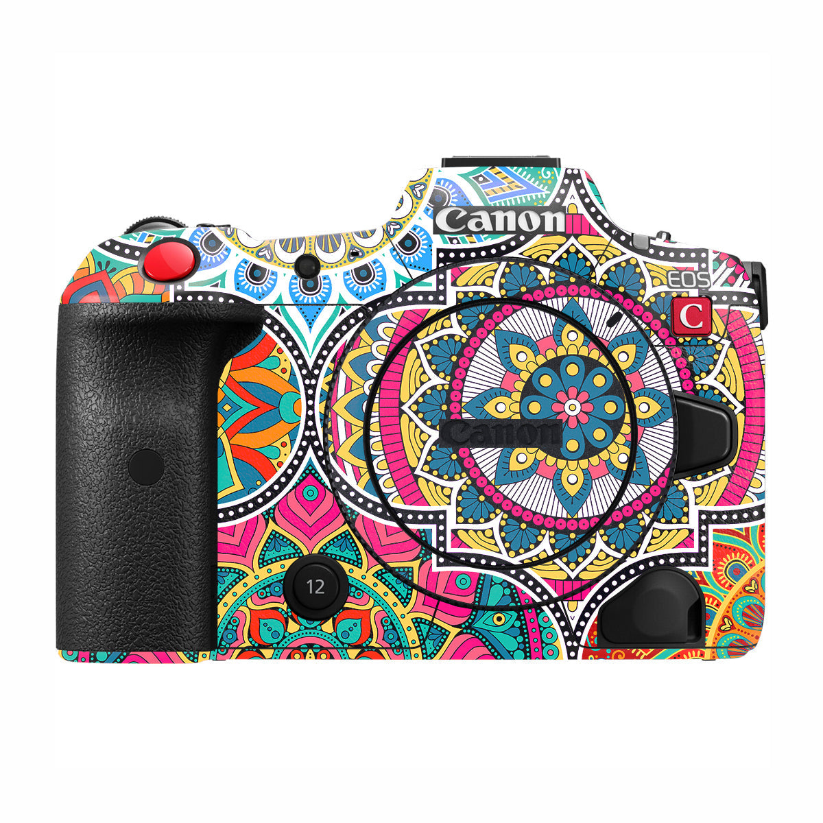 Boho Mandala Tile Pattern Canon EOS R5 C Camera Skin