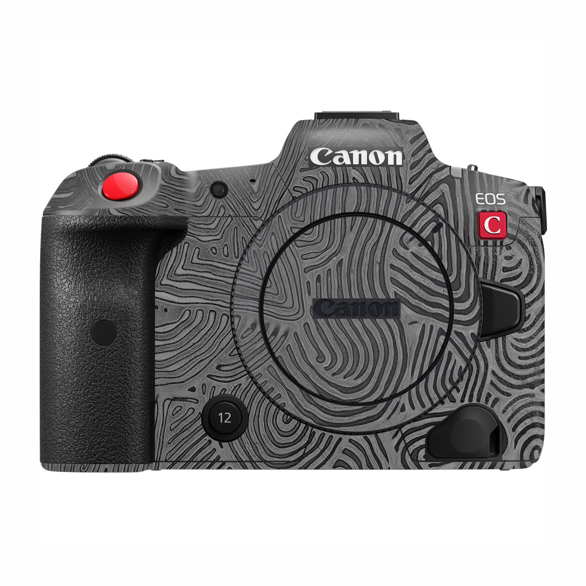 Monochrome Line Maze Canon EOS R5 C Camera Skin