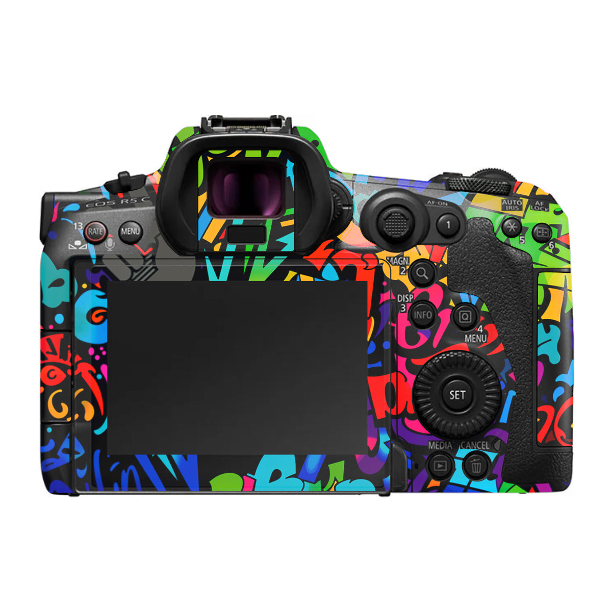 Colorful Urban Street Art Lettering Canon EOS R5 C Camera Skin