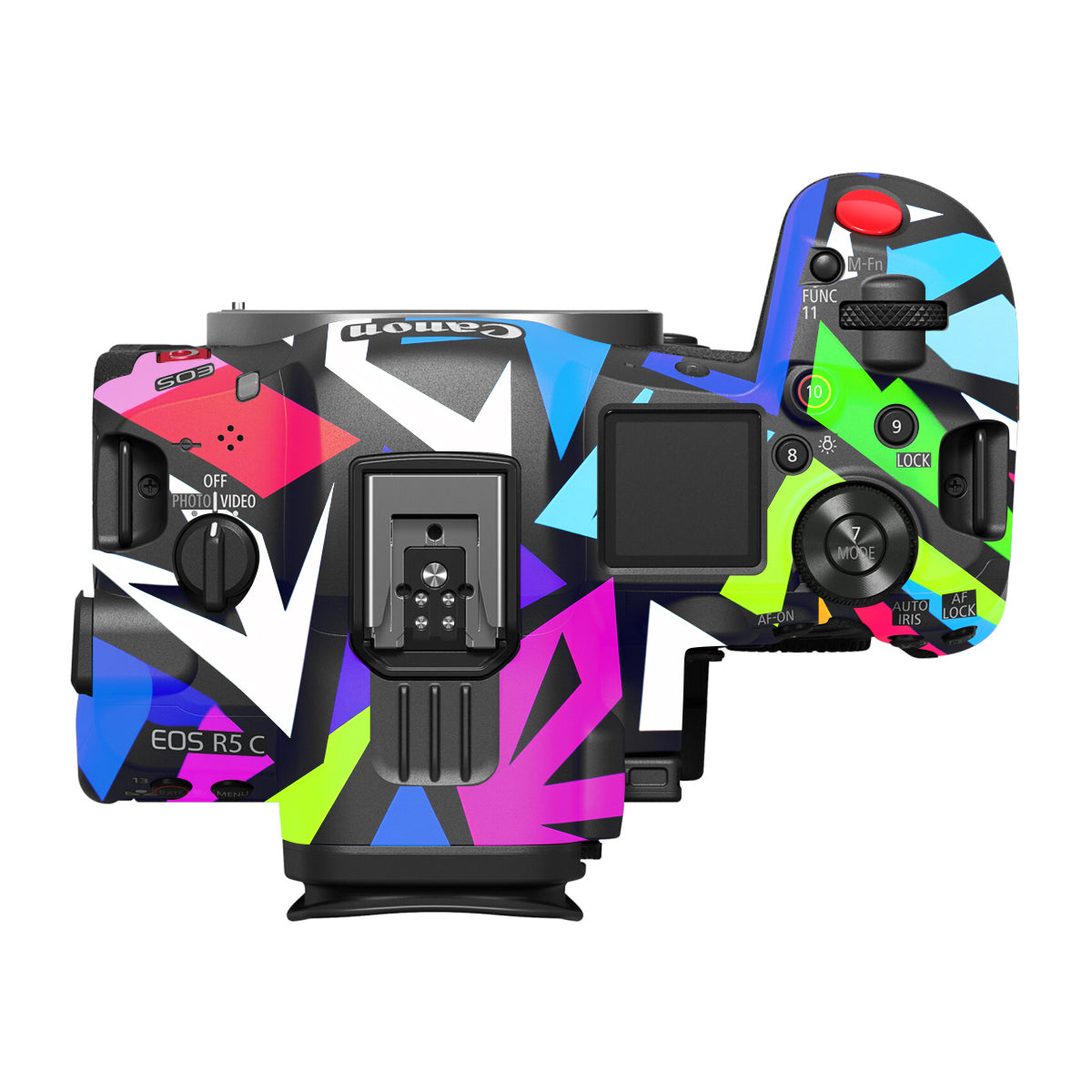 Bold Geometric Pop Canon EOS R5 C Camera Skin