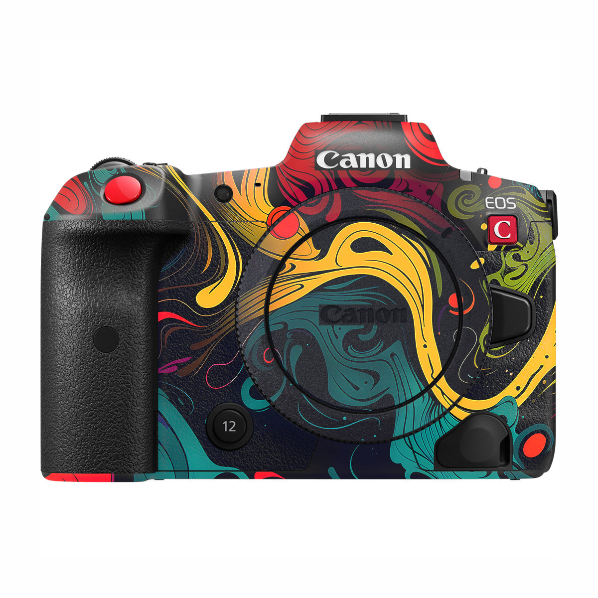 Psychedelic Color Swirl Canon EOS R5 C Camera Skin