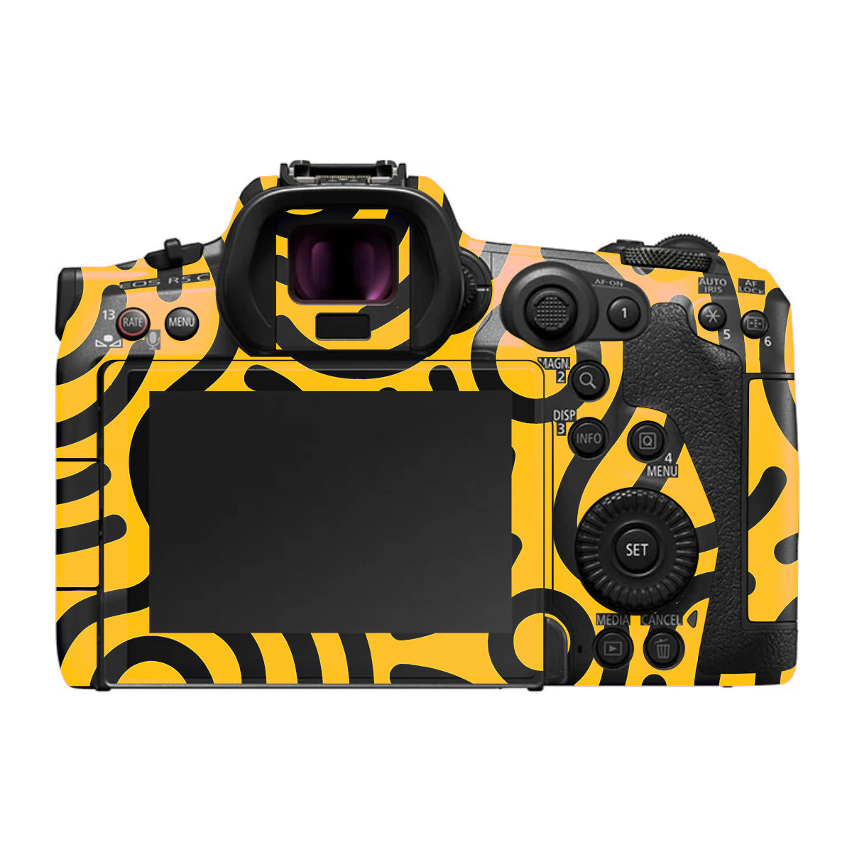 Minimal Yellow Wave Canon EOS R5 C Camera Skin