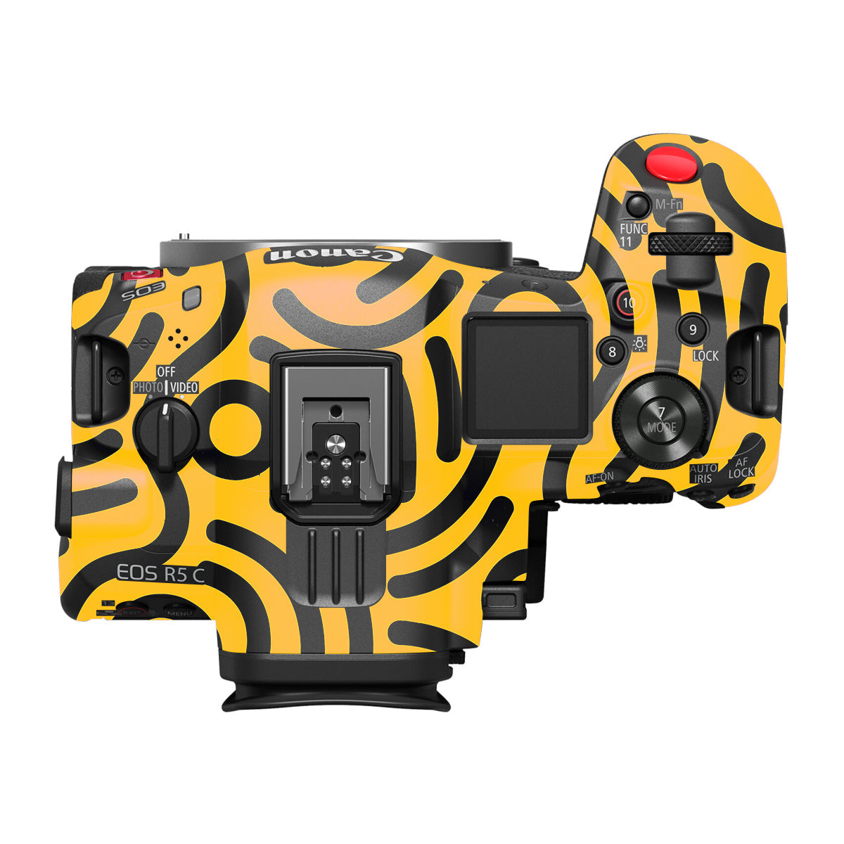 Minimal Yellow Wave Canon EOS R5 C Camera Skin