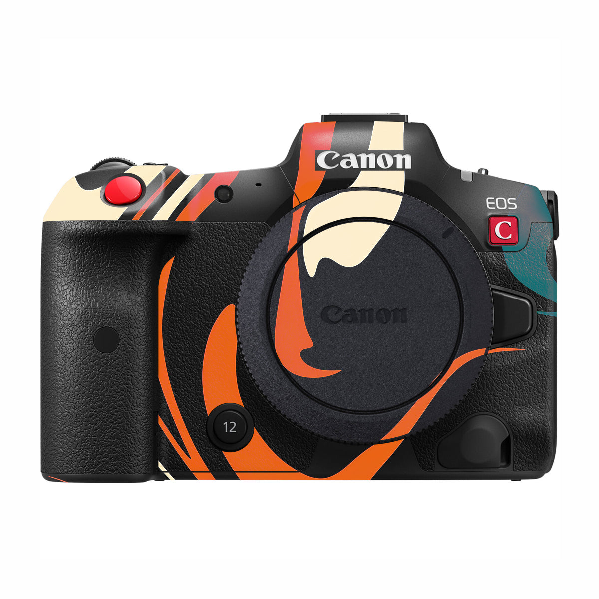 Mid-Century Abstract Swirl Canon EOS R5 C Camera Skin