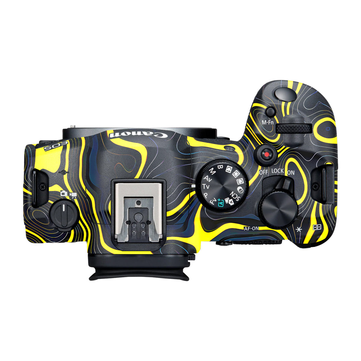 Neon Lava Contours Canon R6 Mark III Camera Skin