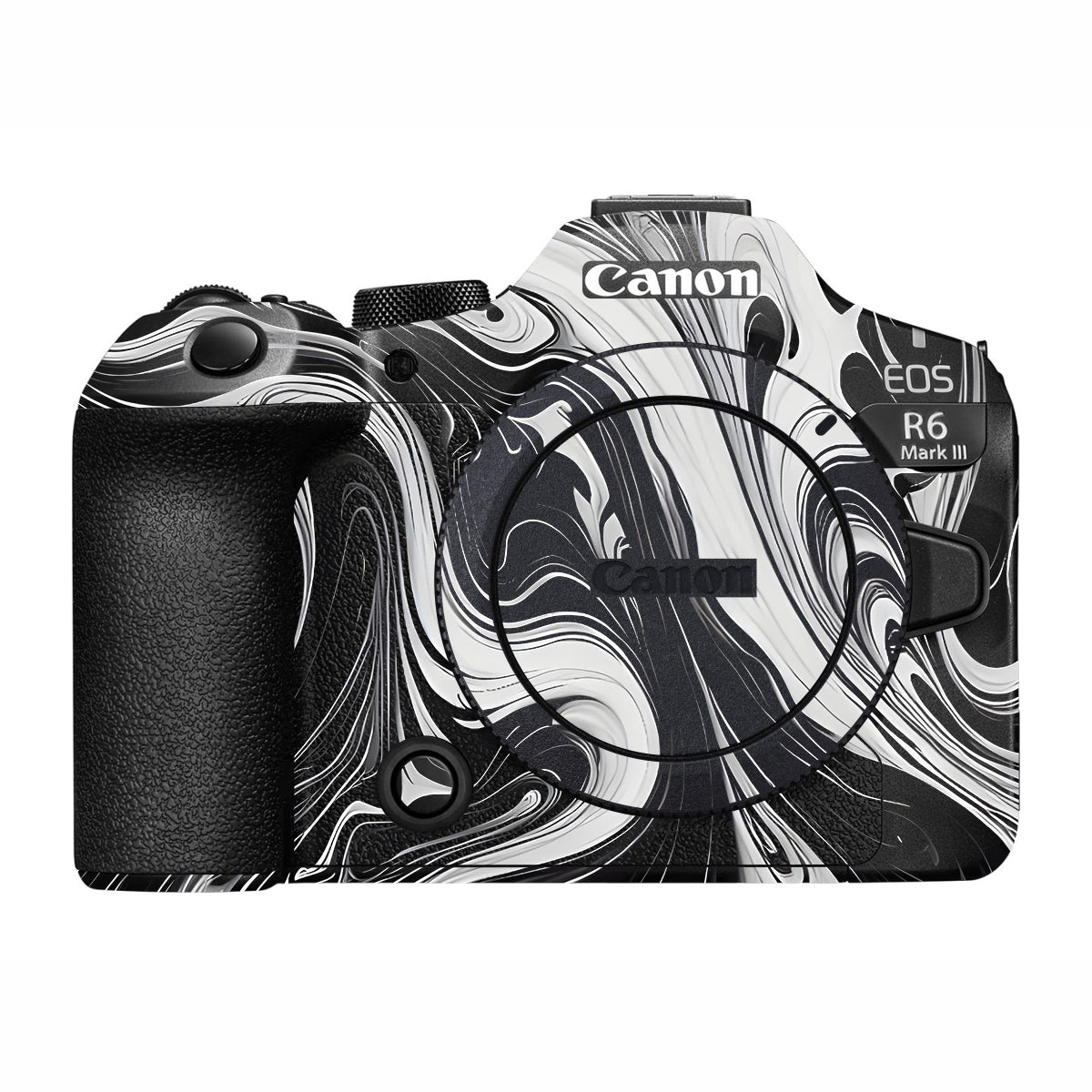 Black and White Marble Canon R6 Mark III Camera Skin
