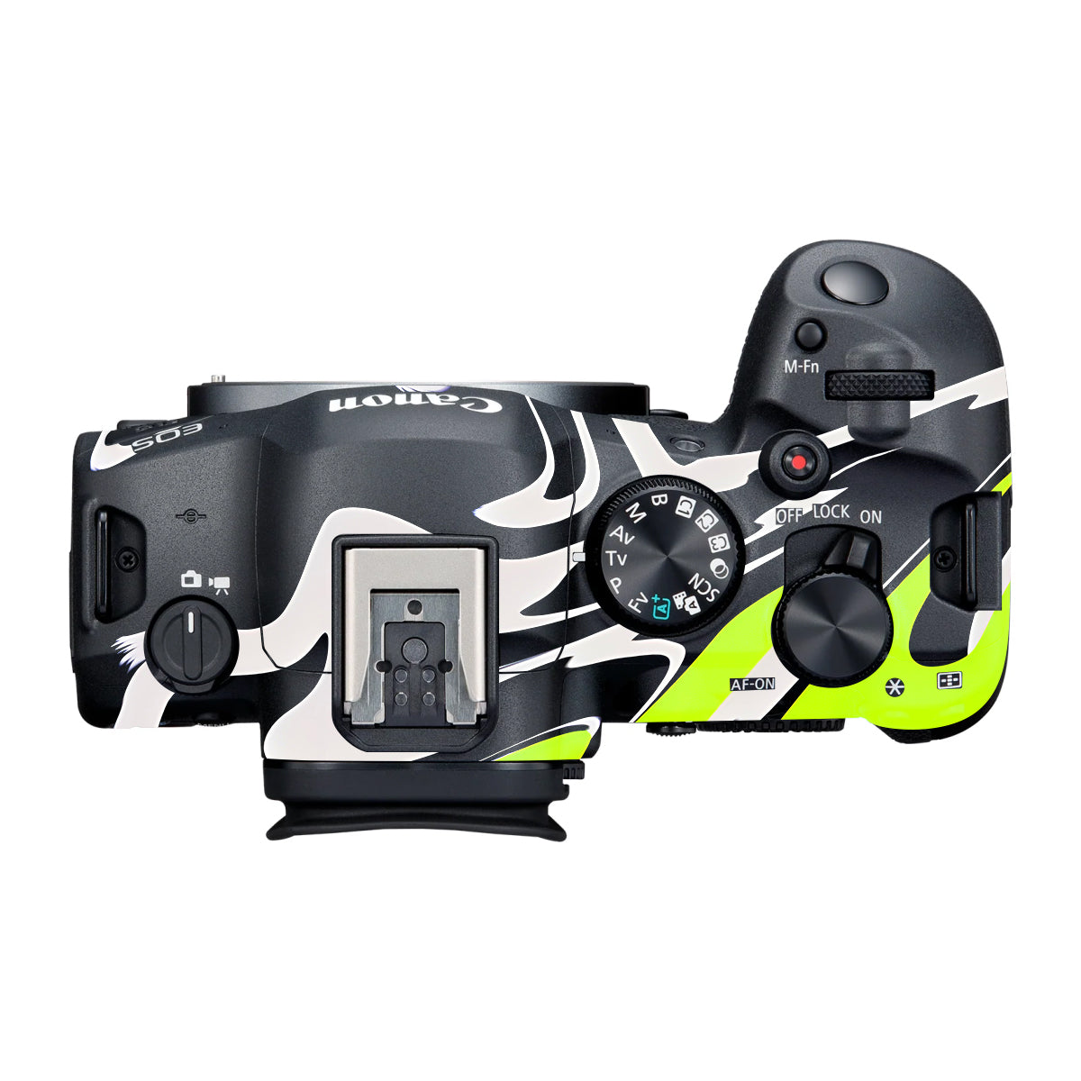 Neon Green and Black Pattern Canon R6 Mark III Camera Skin
