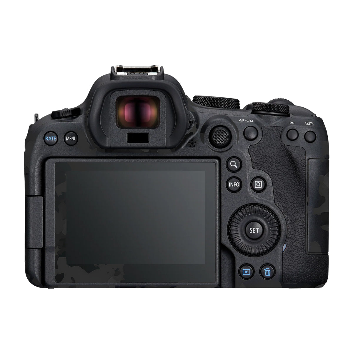 Black Camouflage Canon R6 Mark III Camera Skin