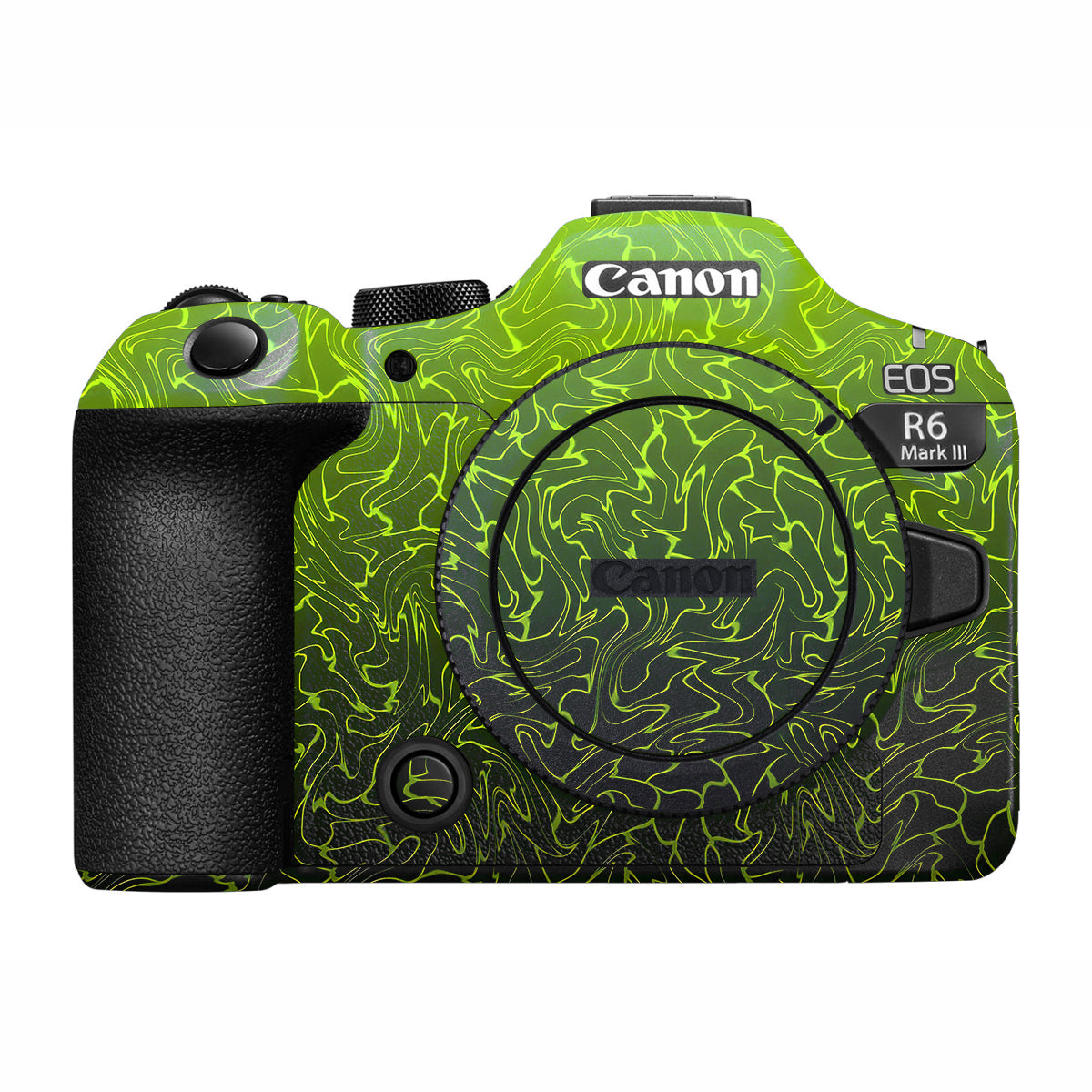 Lime Yellow to Black Gradient Canon R6 Mark III Camera Skin