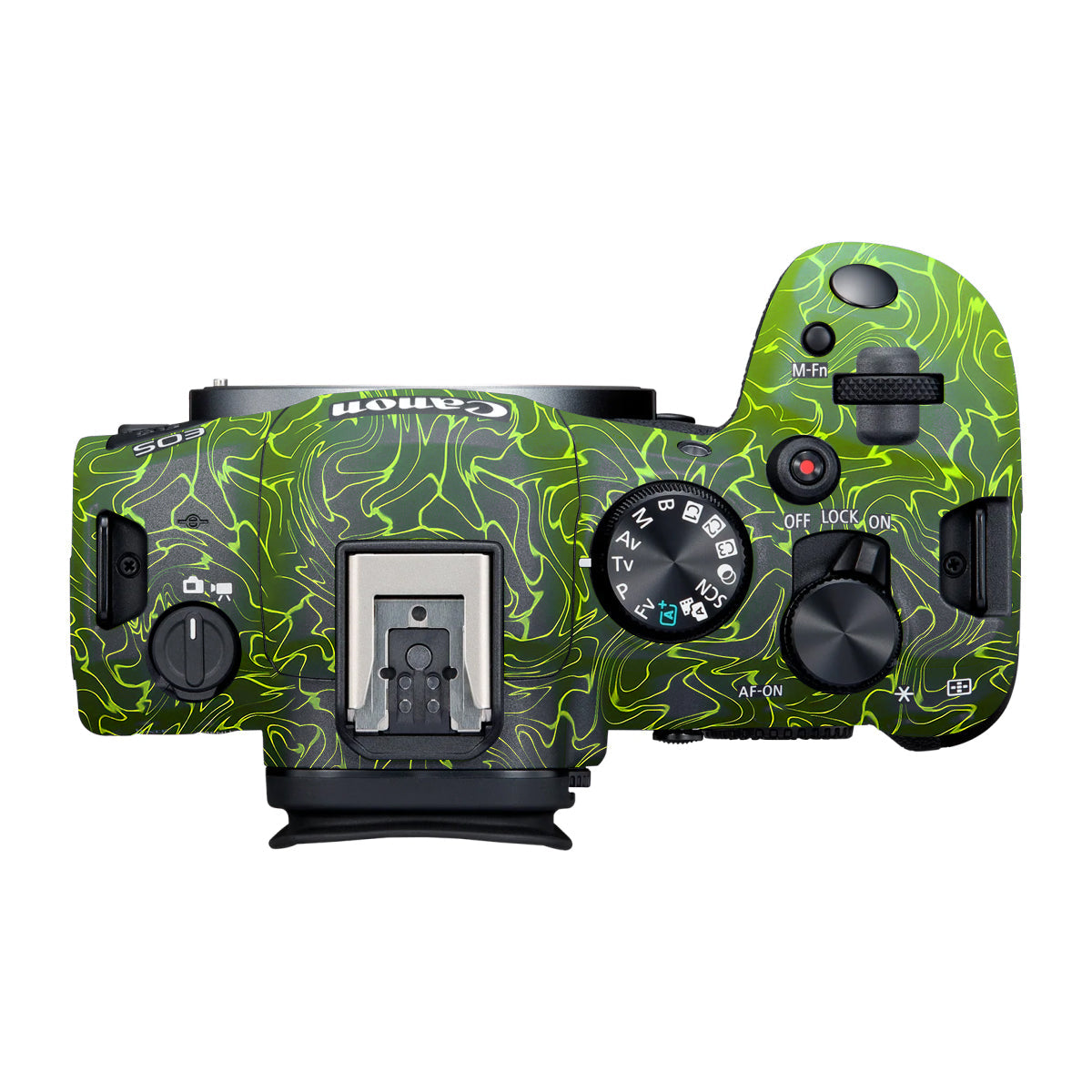 Lime Yellow to Black Gradient Canon R6 Mark III Camera Skin