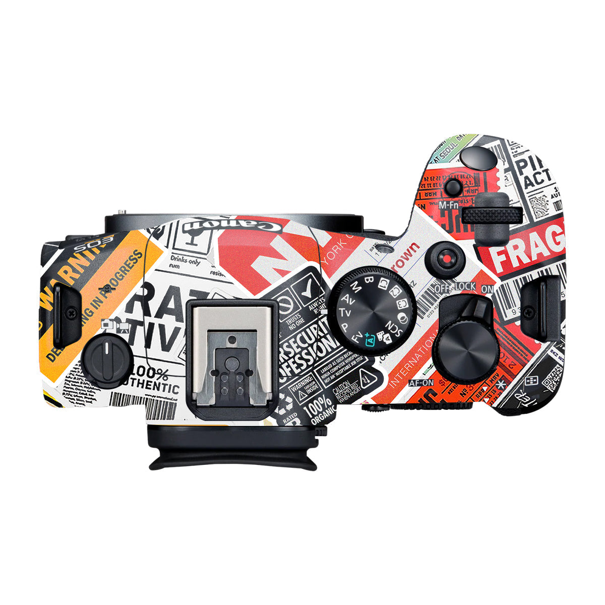 Tech Aesthetic Sticker Collage Canon R6 Mark III Camera Skin