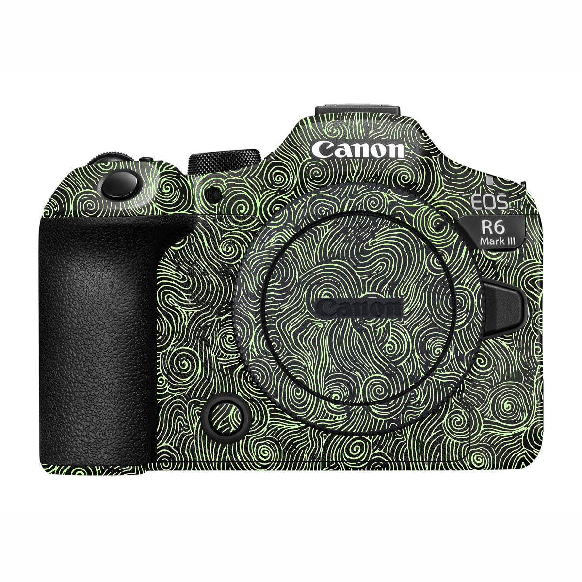 Green Spirals Canon R6 Mark III Camera Skin