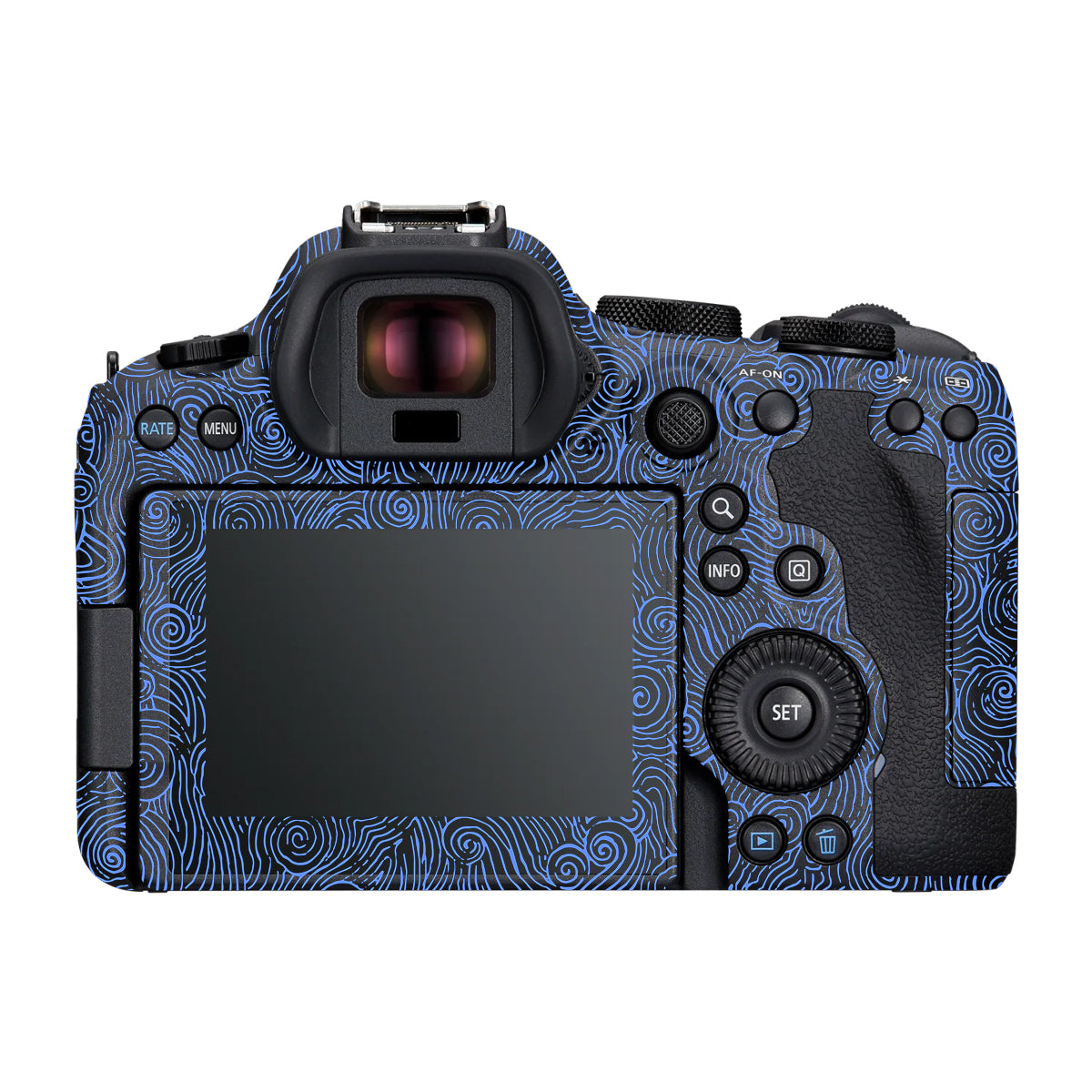 Universal Blue Skin R6 Blue Spirals Canon R6 Mark III Camera Skin