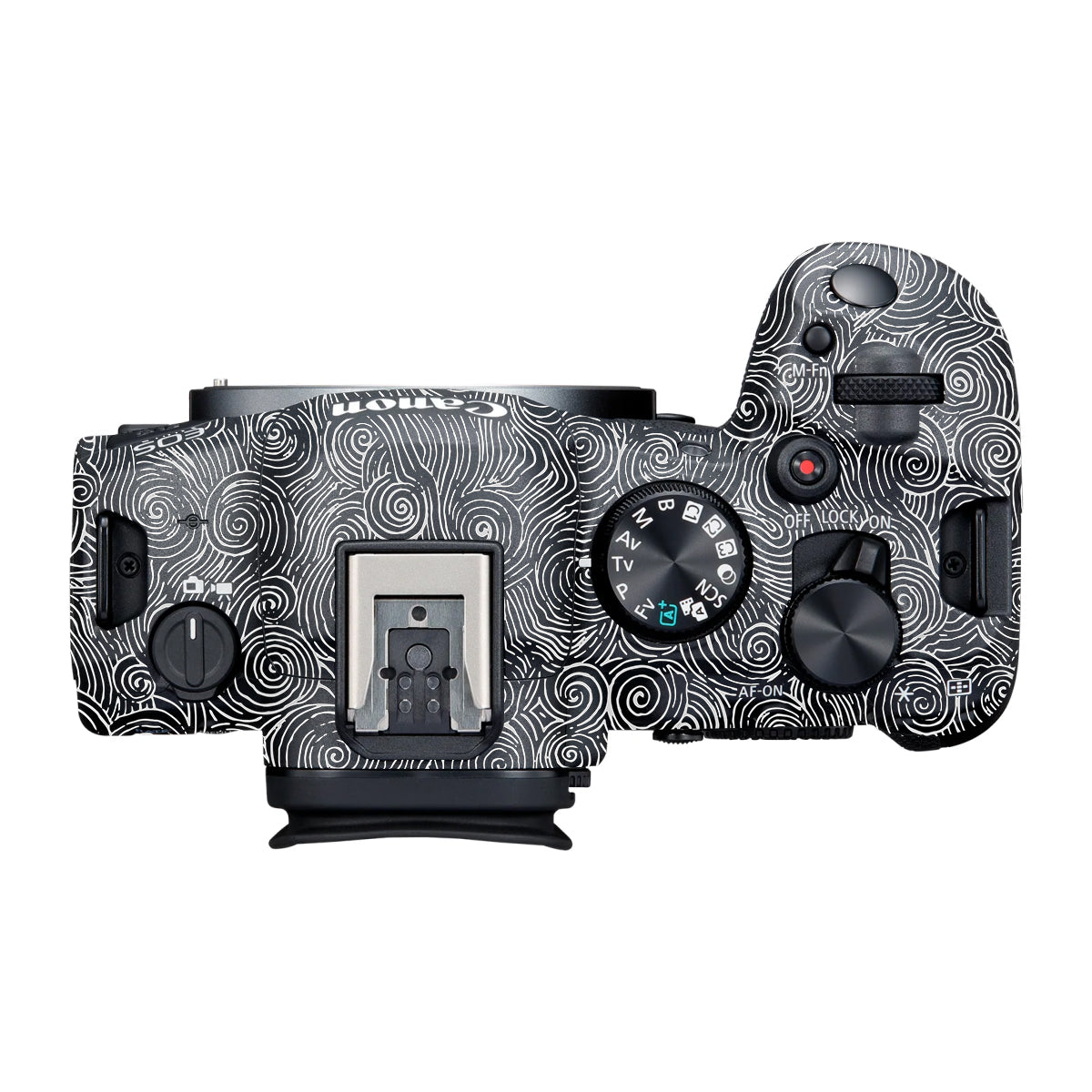 White Spirals Canon R6 Mark III Camera Skin